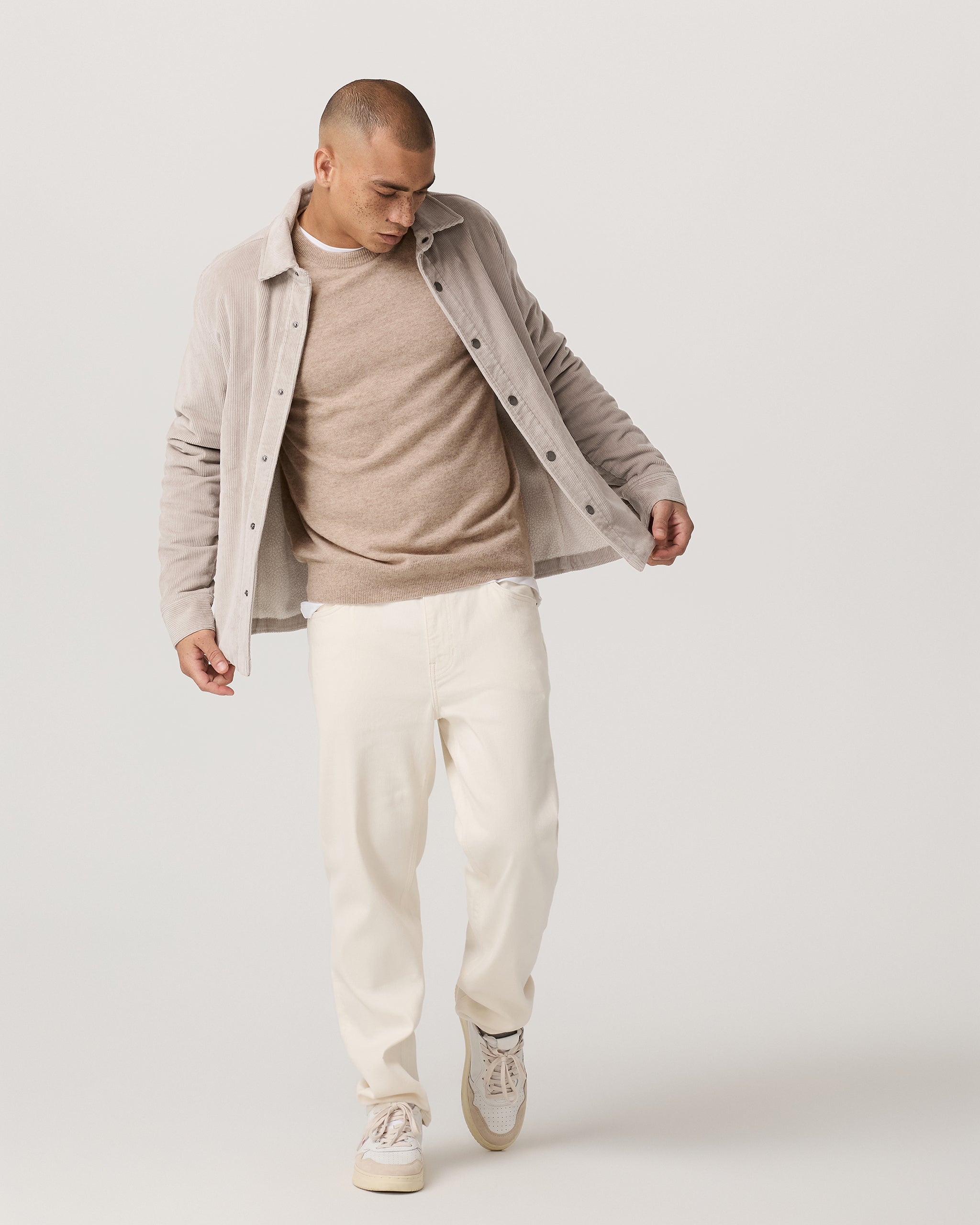 Berik Cashmere Sweater | Oatmeal Heather - Image 4