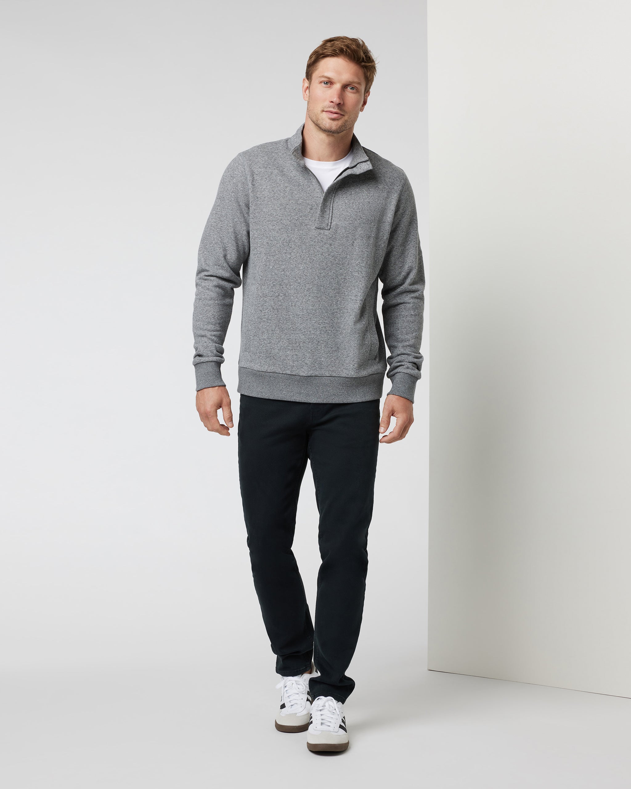 Cypress Quarter Zip | Heather Grey - Image 3