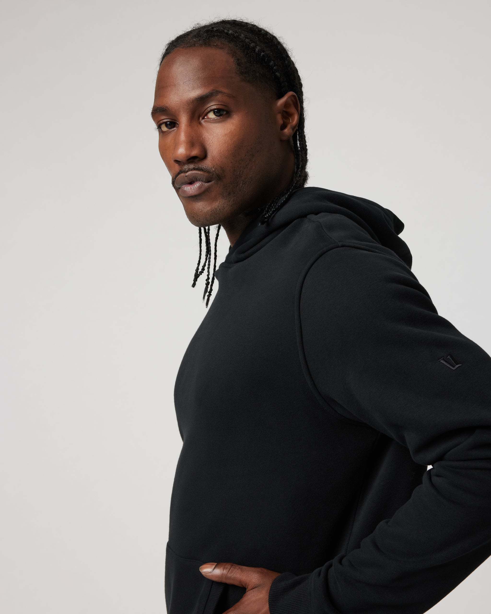 Seaside Pullover Hoodie | Black - Image 2
