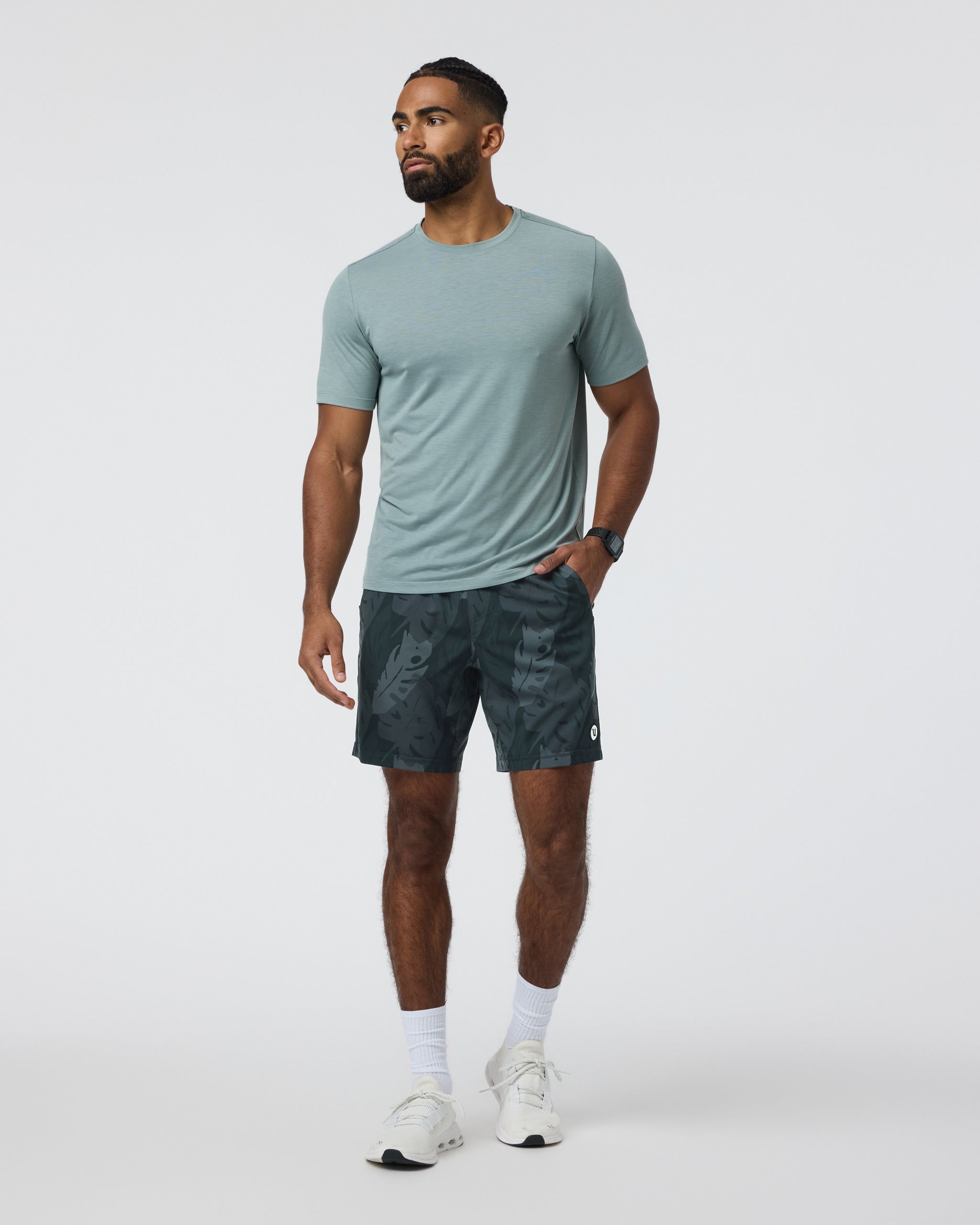 Kore Short Lined 7 | Black Leaves - Image 4