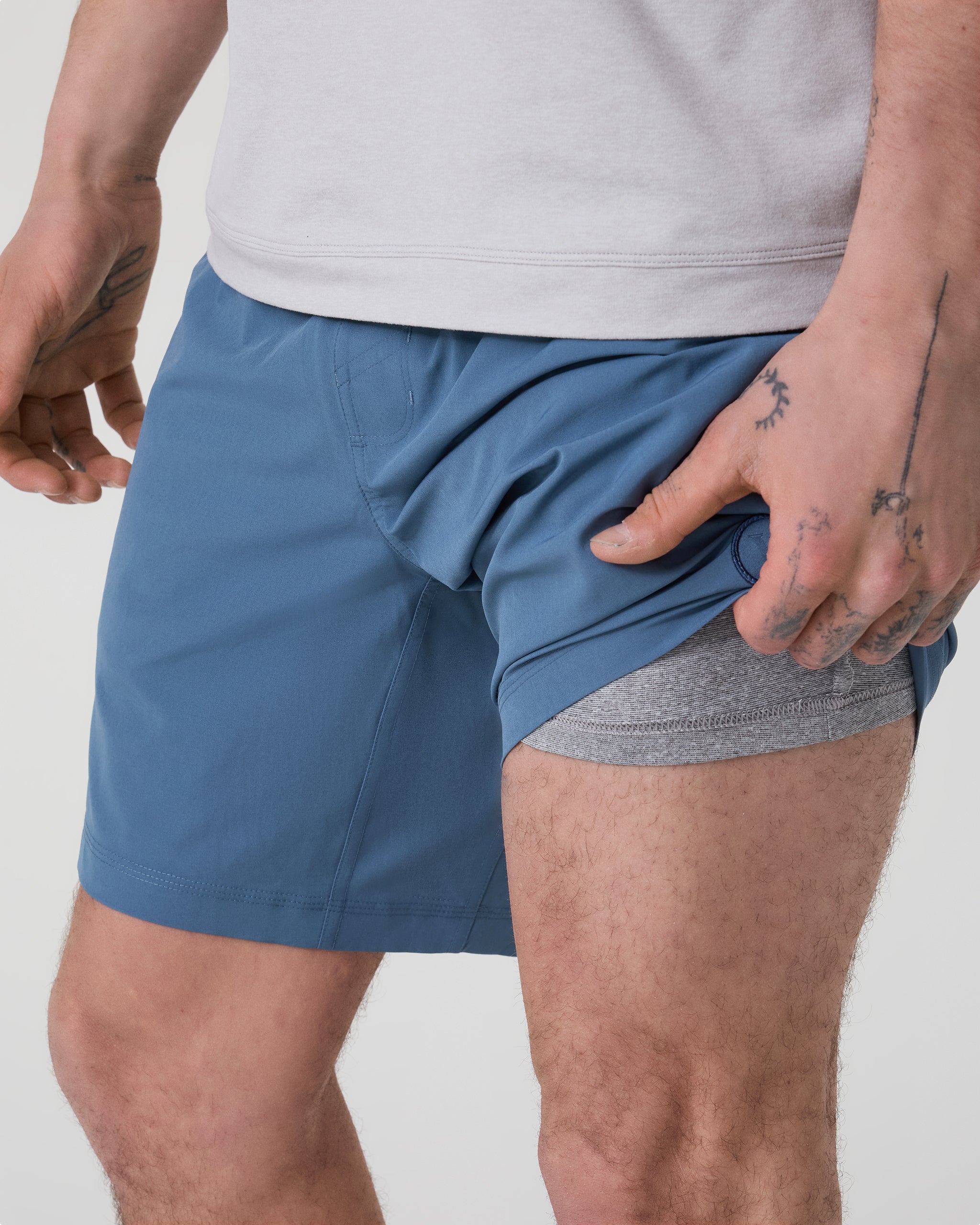 Kore Short Lined 7 | Pool Blue Tonal - Image 2