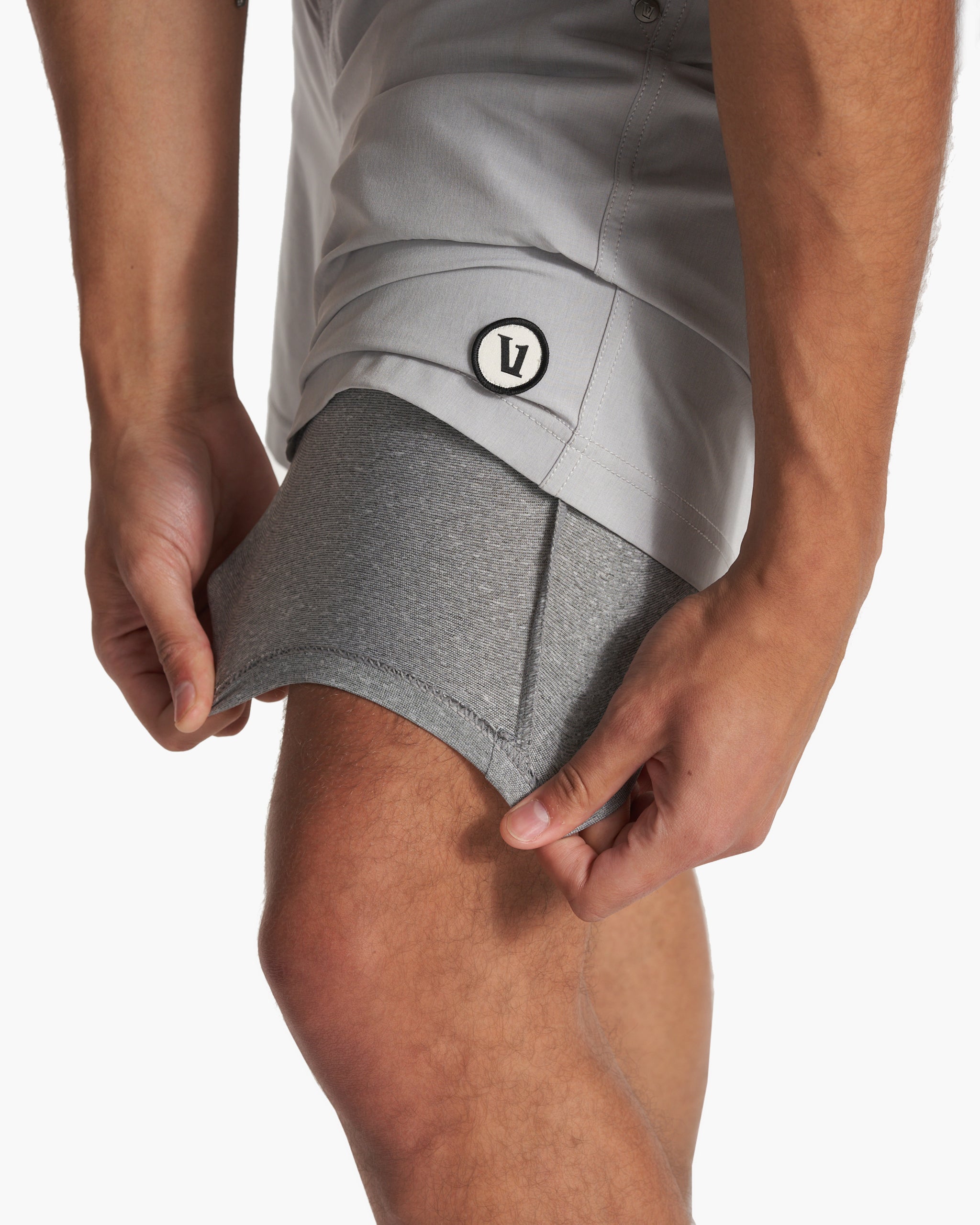 Kore Short Lined 7 | Platinum Linen Texture - Image 2