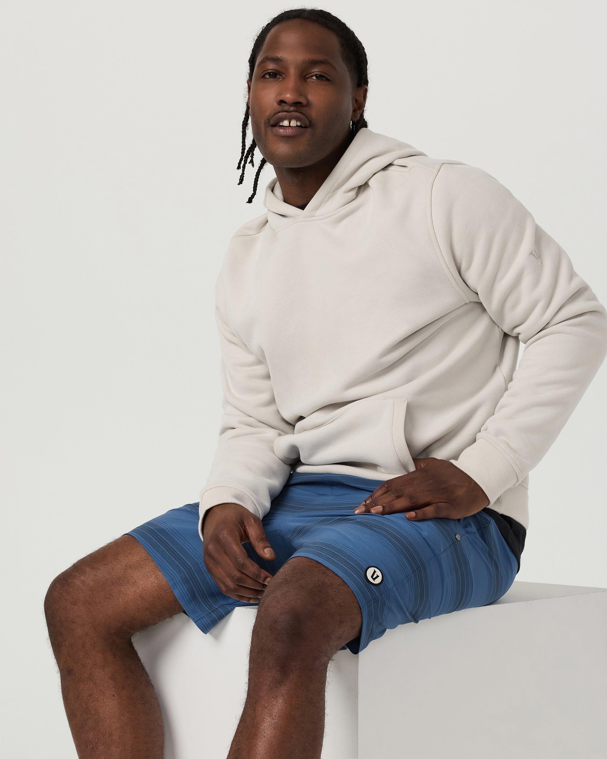 Kore Short Lined 7 | Sea Gradient Stripe - Image 5