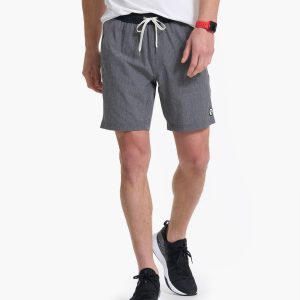 Kore Short Lined 7 | Vintage Charcoal Linen Texture