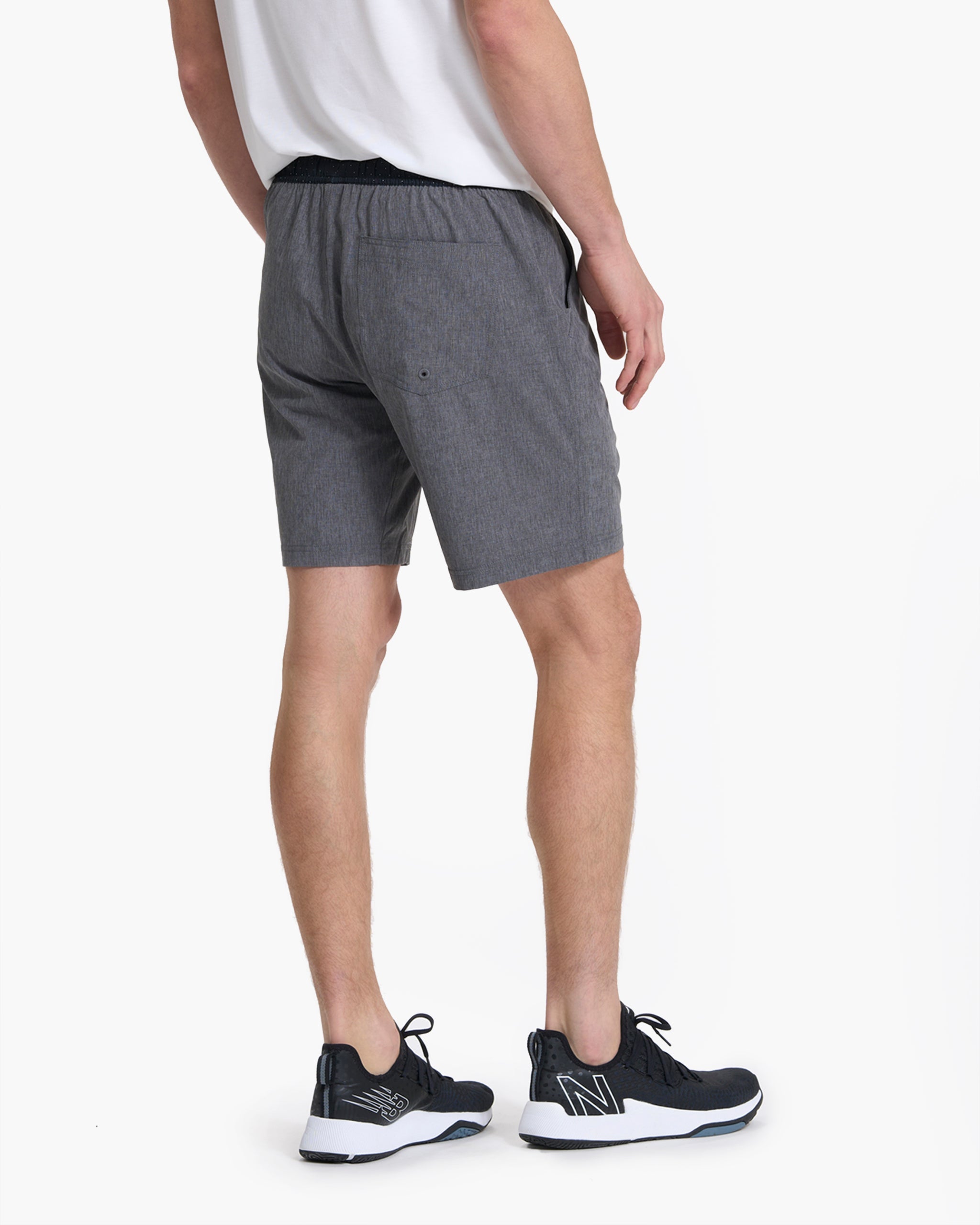 Kore Short Lined 7 | Vintage Charcoal Linen Texture - Image 2