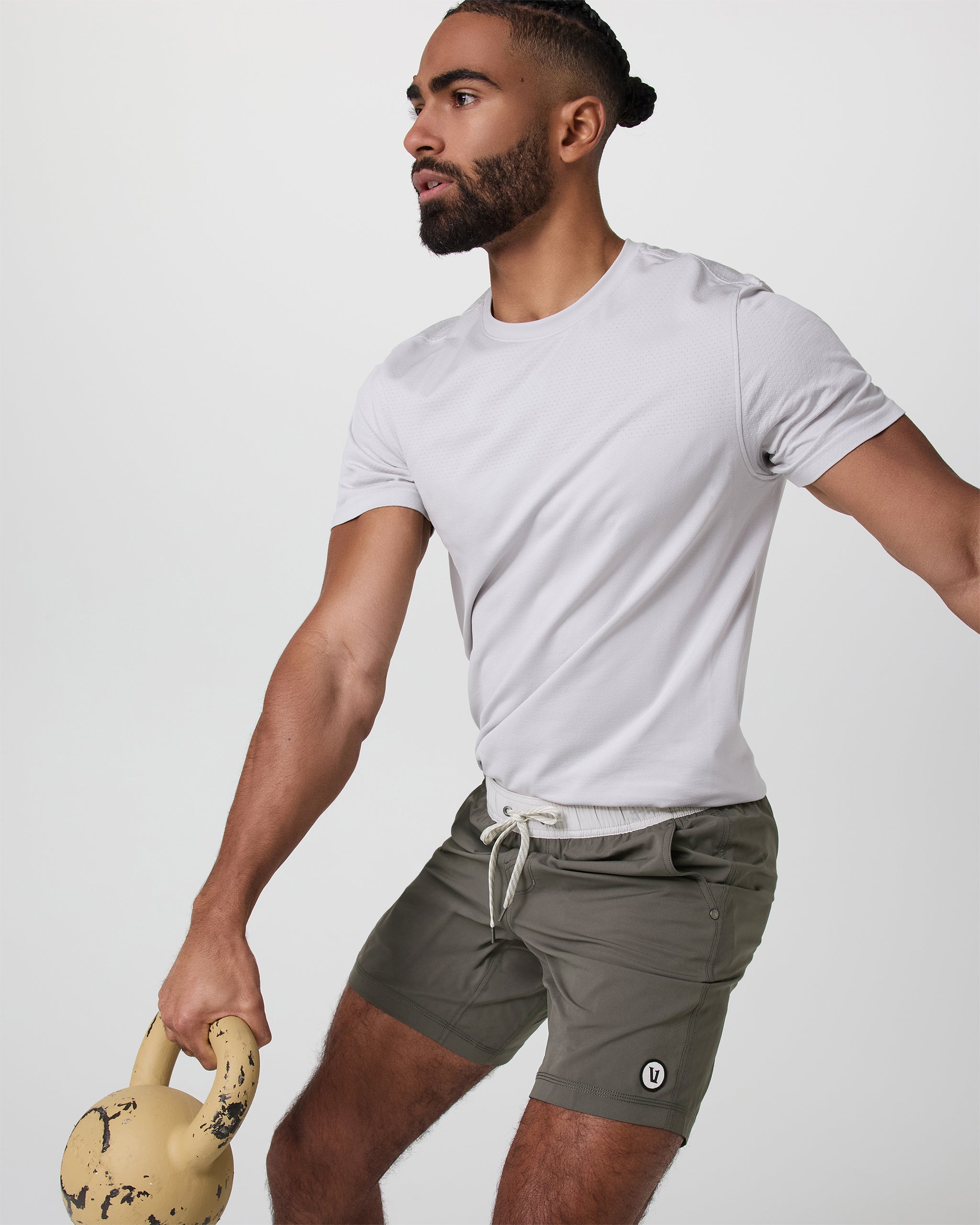 Kore Short Lined 7 | Warm Grey