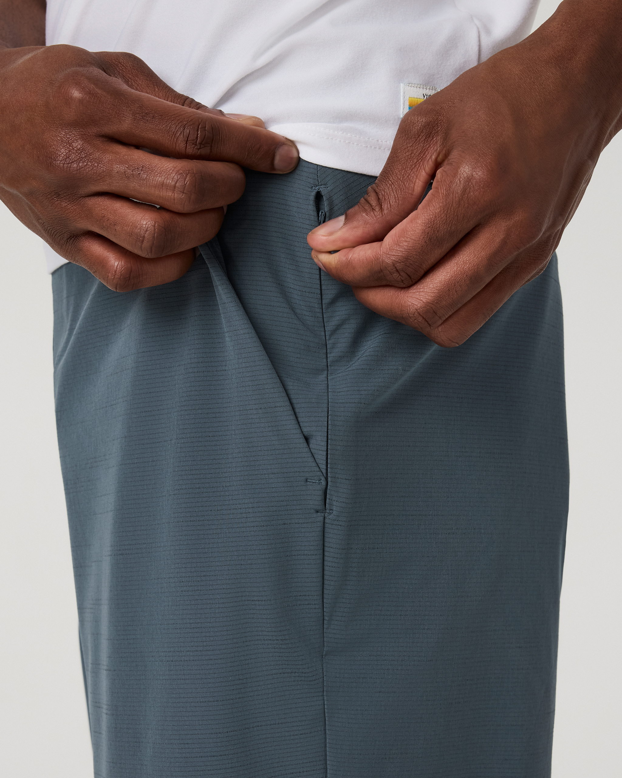 Aim Short 8 | Blue Sea Slub Stripe - Image 6