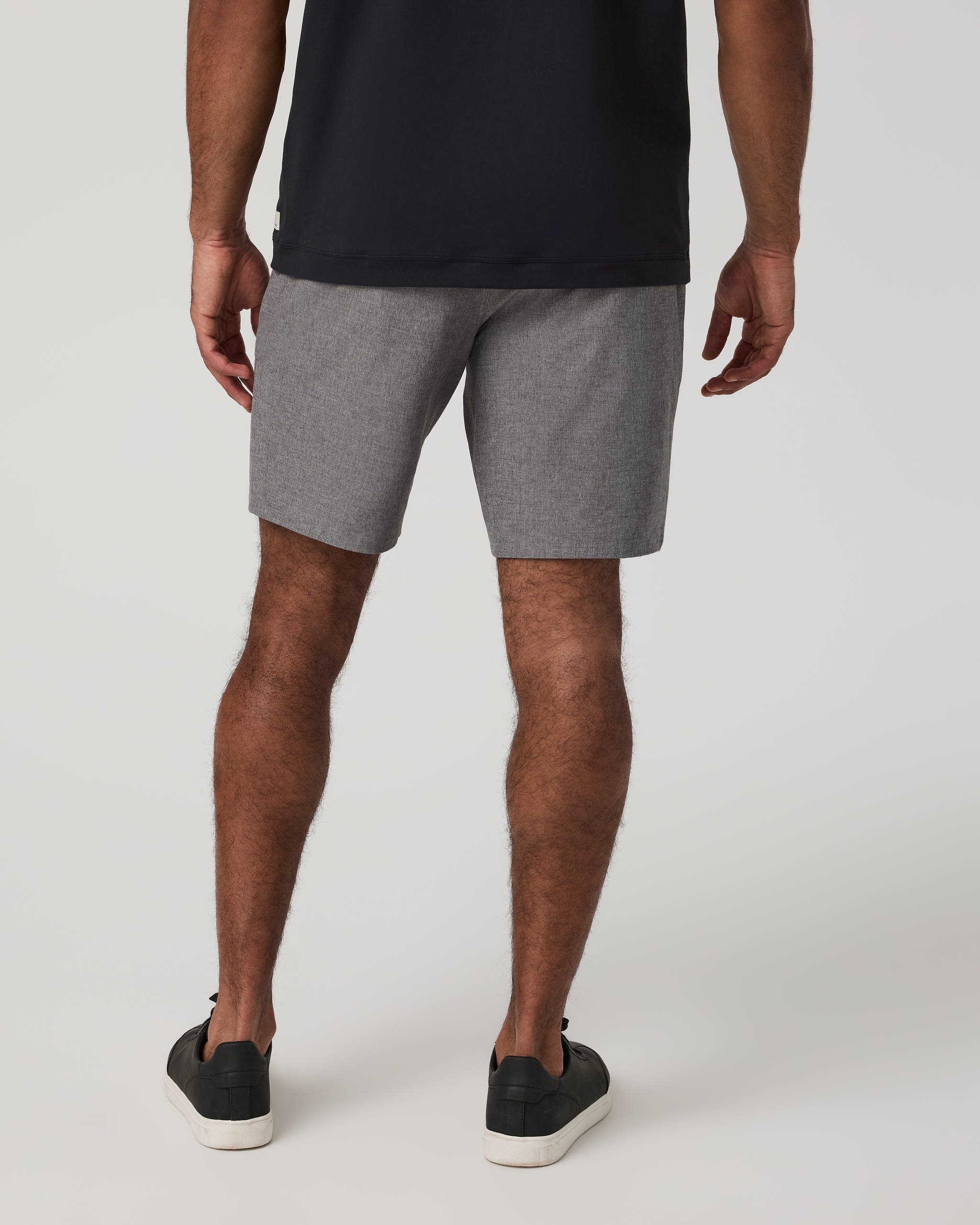 Aim Short 8 | Gull Grey Linen Texture - Image 4