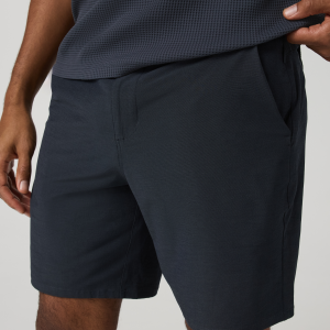 Aim Short 8 | Navy Linen Texture