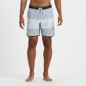 Cruise Boardshort | Grey Sea Glass Wave Stripe