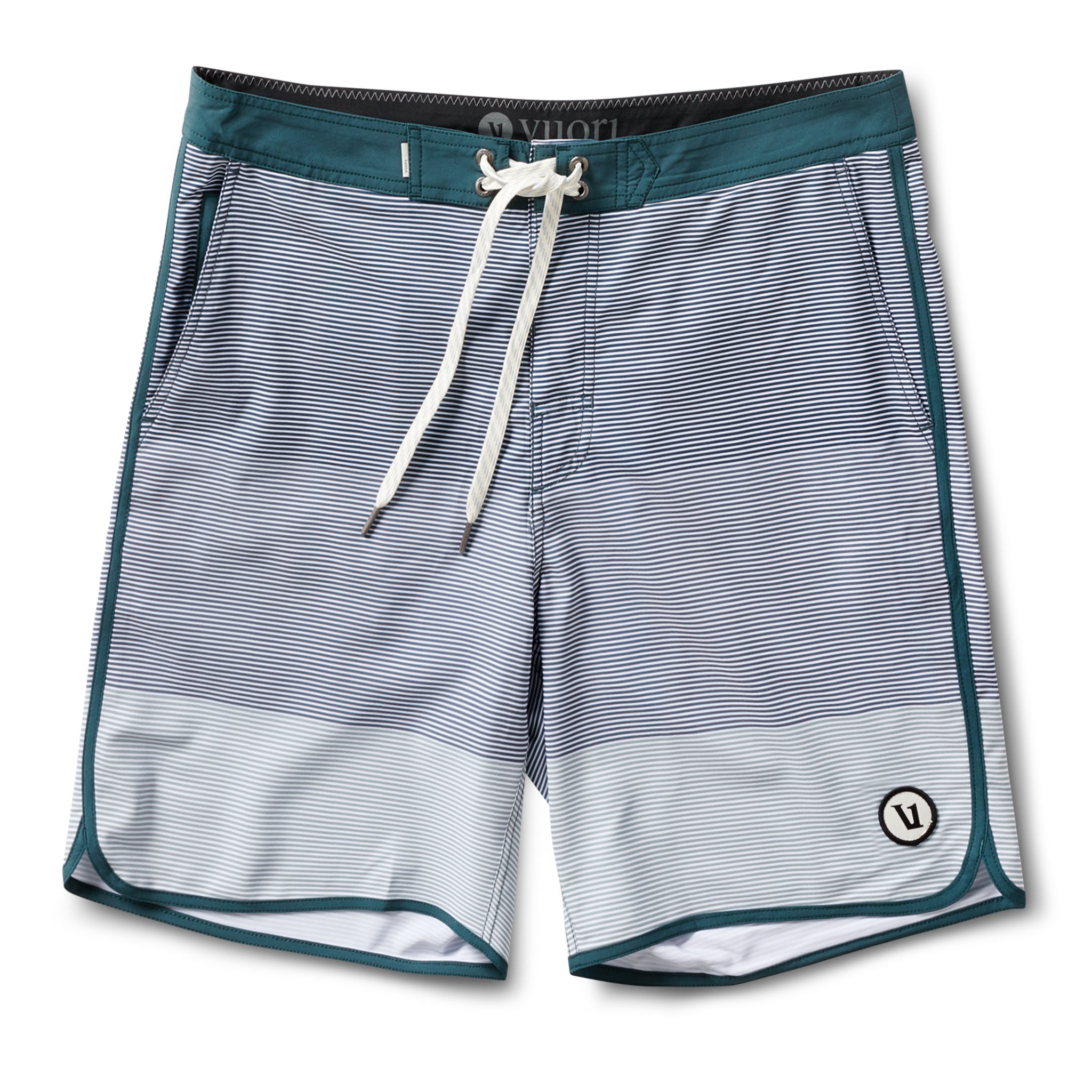 Cruise Boardshort | Steel Blue Wave Stripe - Image 5