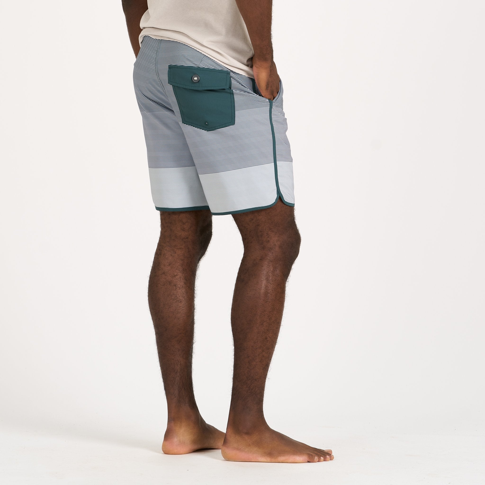 Cruise Boardshort | Steel Blue Wave Stripe - Image 2