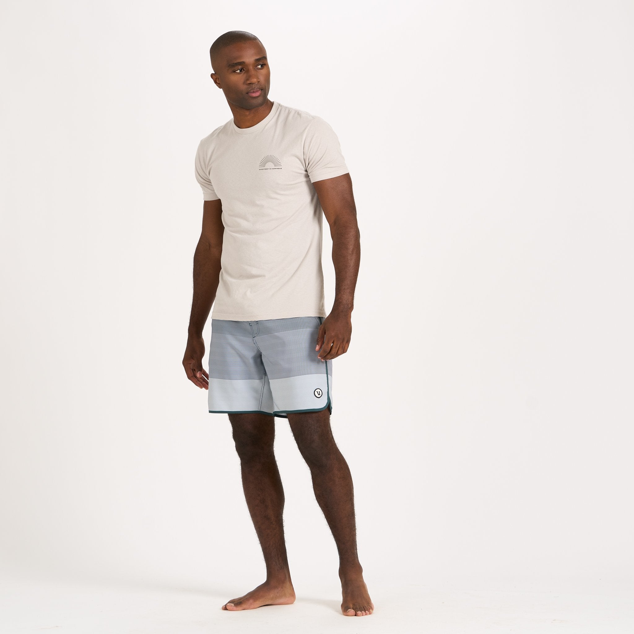 Cruise Boardshort | Steel Blue Wave Stripe - Image 3