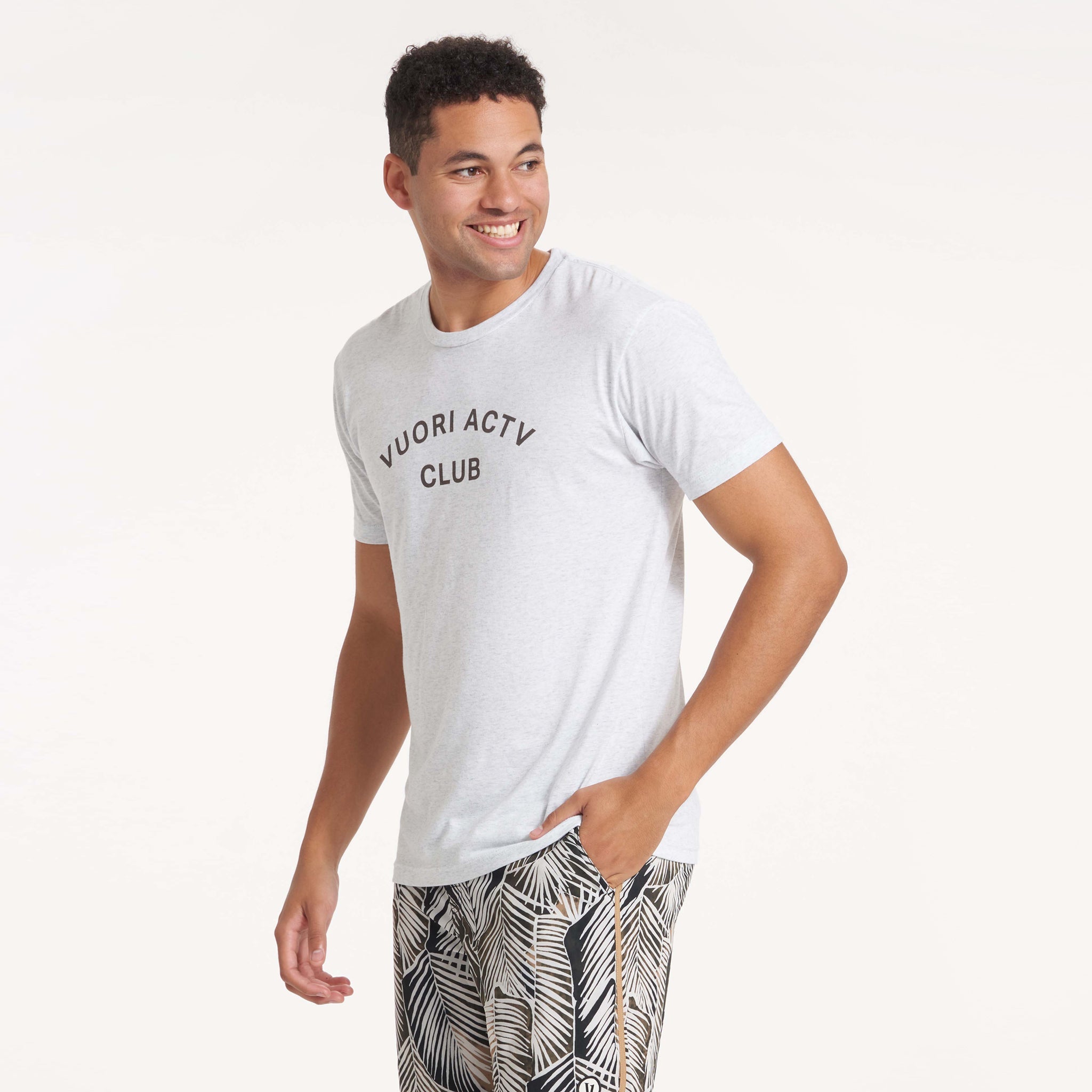 ACTV Club Tee | White Heather - Image 2