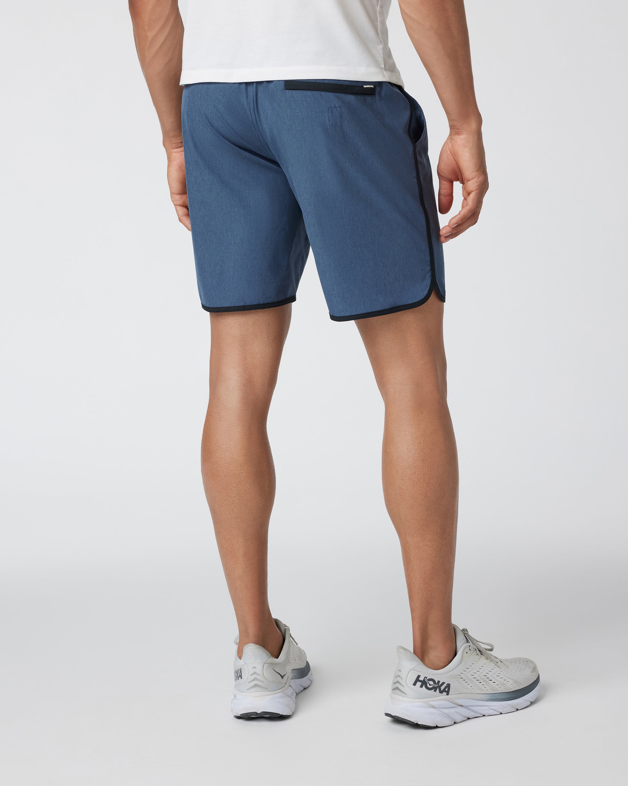 Banks Short Unlined 7 | Azure Linen Texture - Image 3