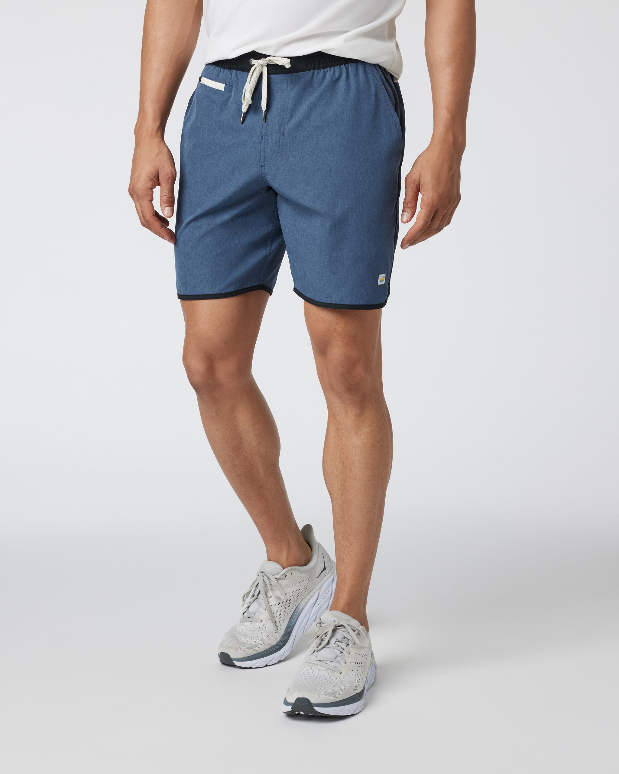 Banks Short Unlined 7 | Azure Linen Texture - Image 5