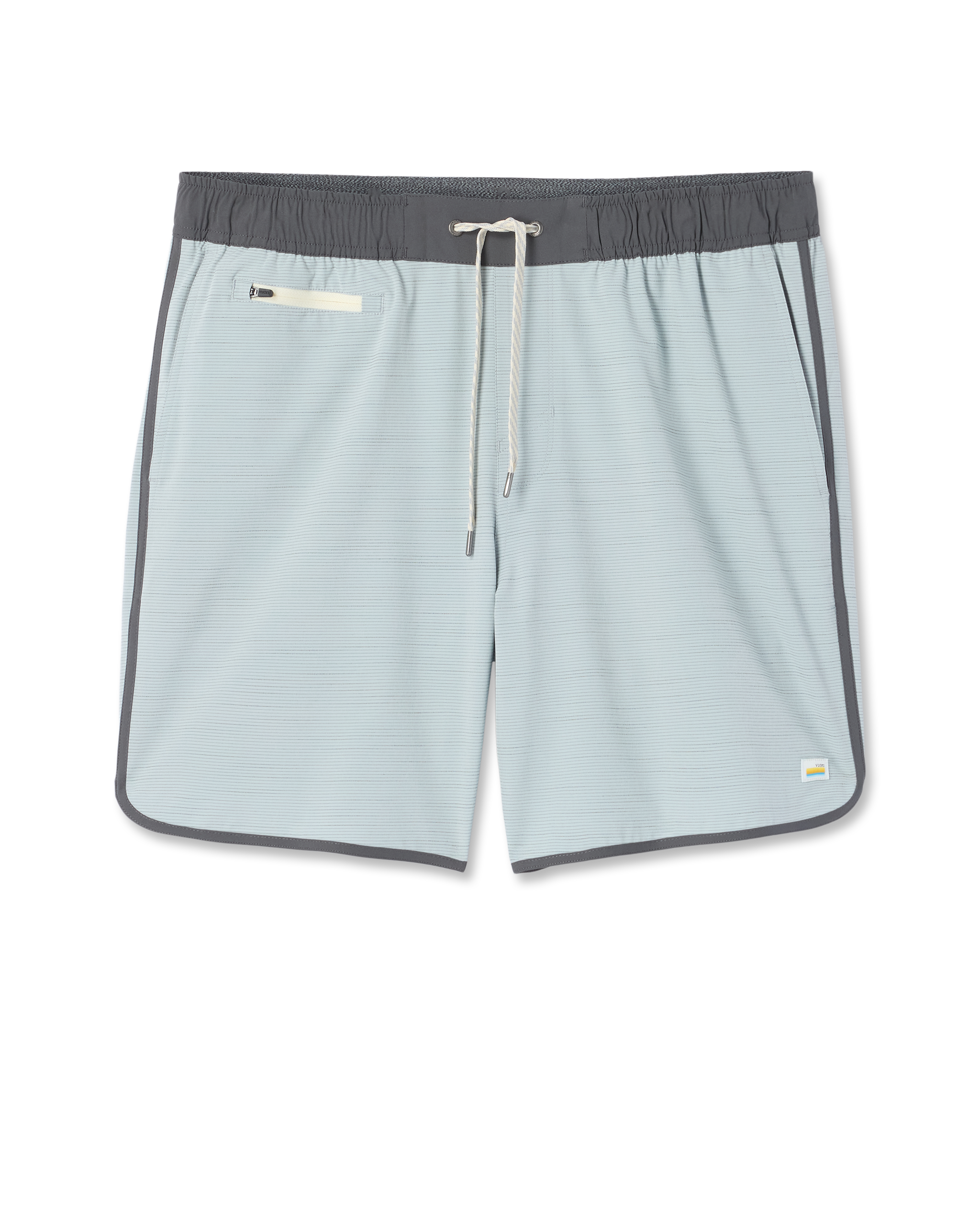 Banks Short Unlined 7 | Blue Haze Slub Stripe - Image 6