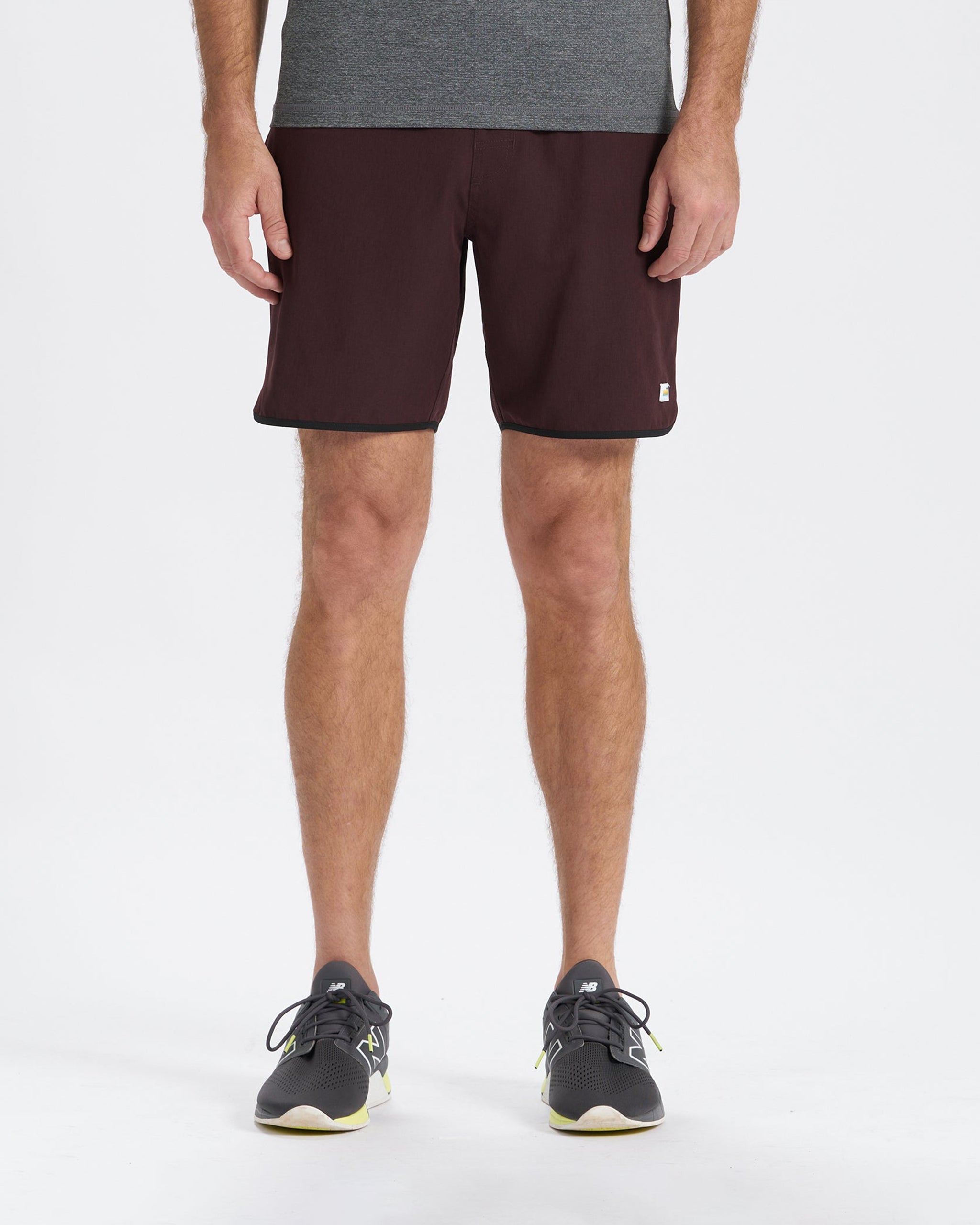 Banks Short Unlined 7 | Oxblood Linen Texture - Image 3
