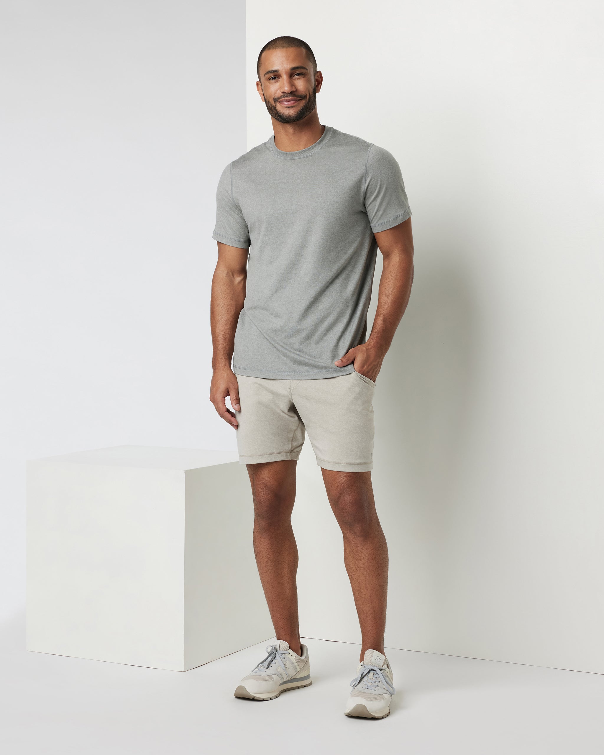 Ponto Performance Short 7 | Dark Salt Heather - Image 3