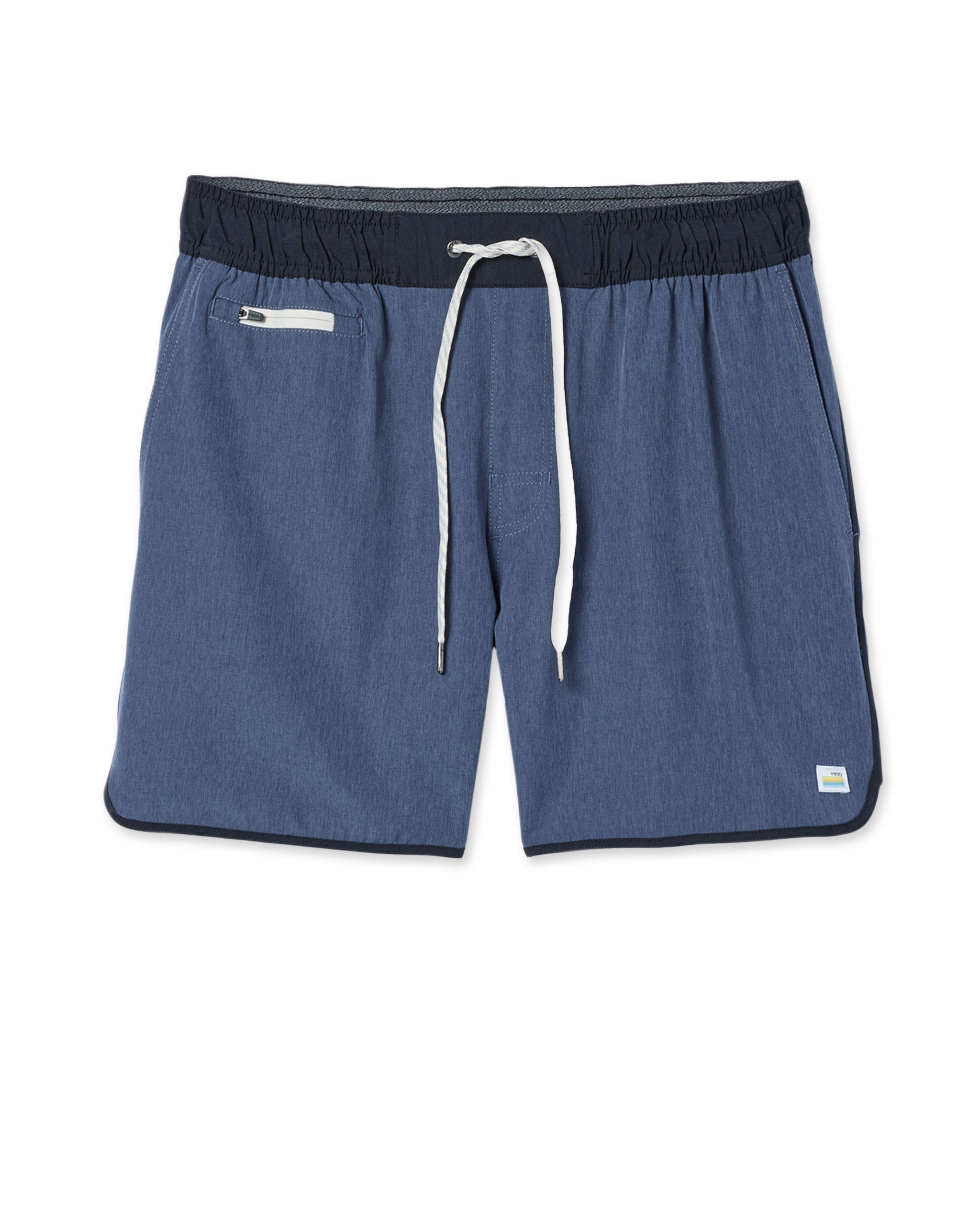 Banks Short Unlined 5 | Azure Linen Texture - Image 4