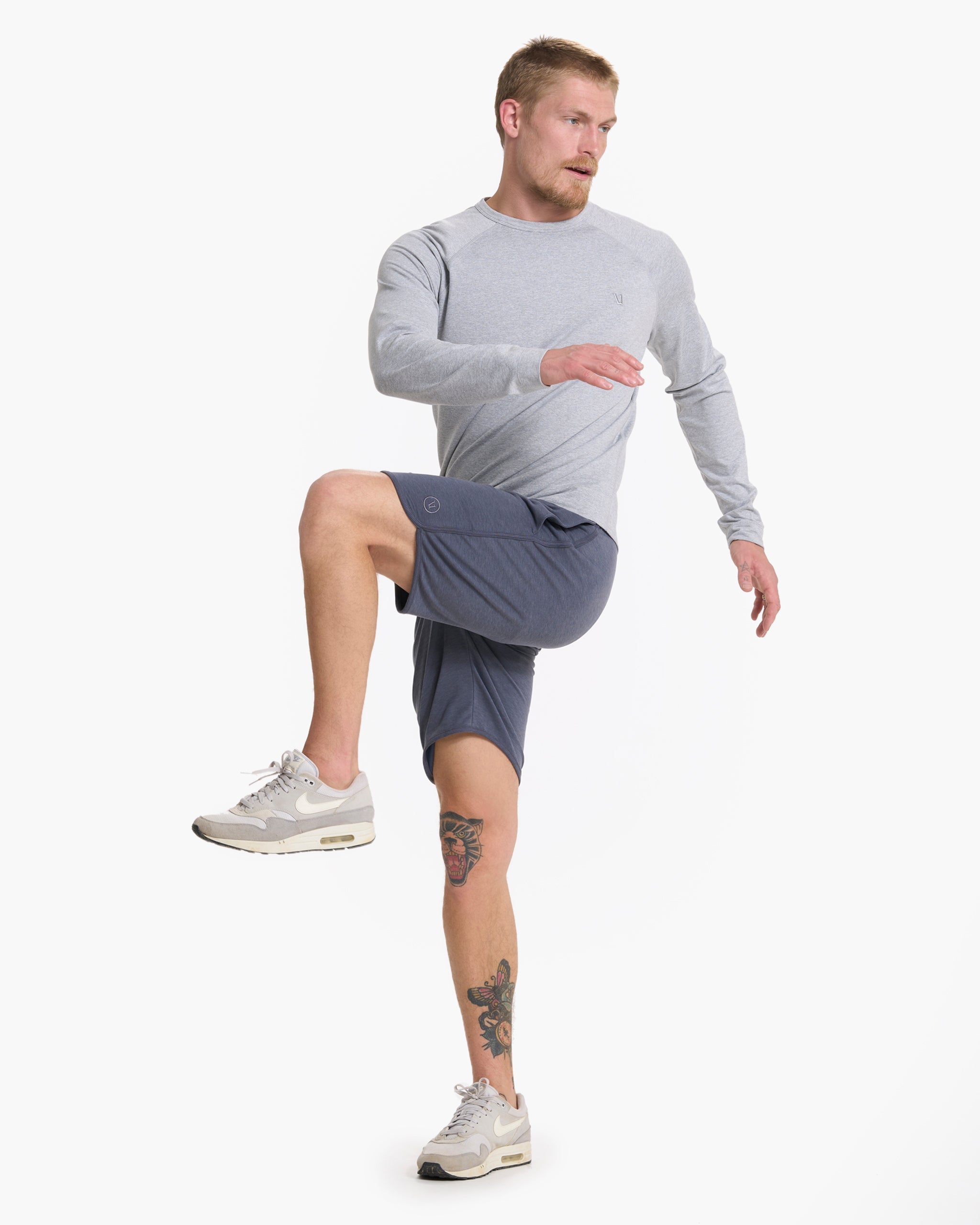 Austin Sweatshort | Azure Heather - Image 4