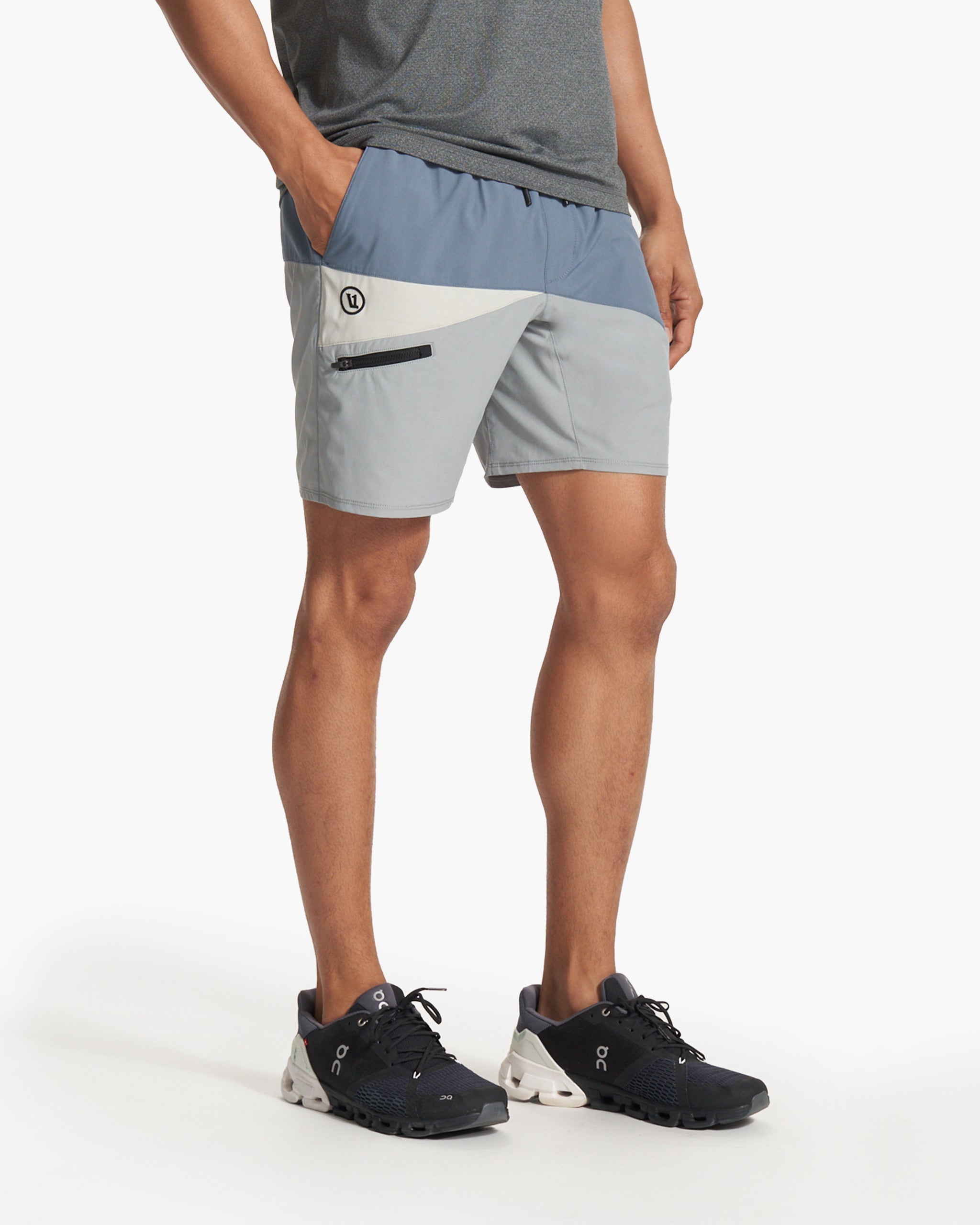 Colorblock Kore Short Lined 7 | Light Azure/Steel/Vapor - Image 3