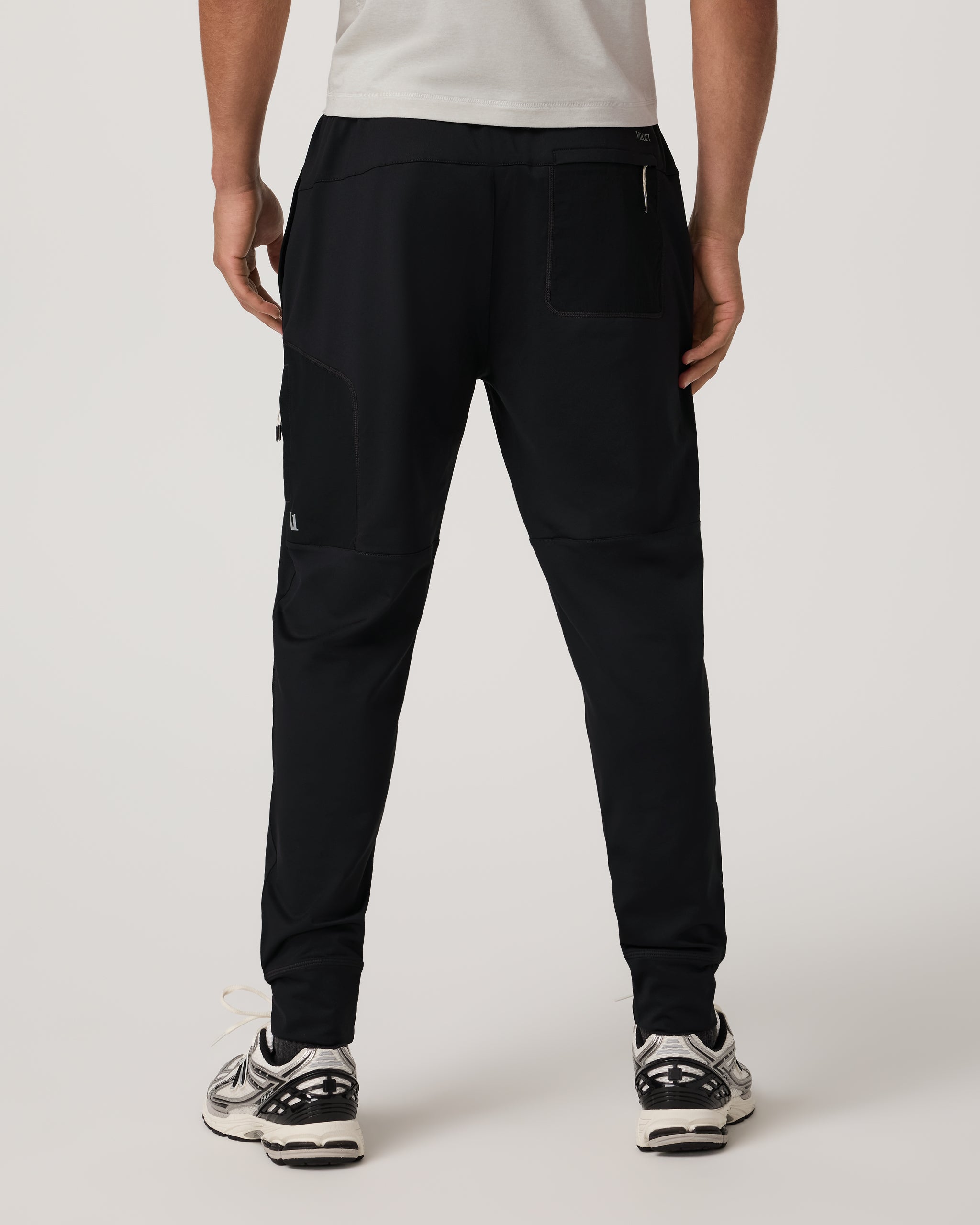Sunday Performance Mixed Media Jogger 28 | Black - Image 3
