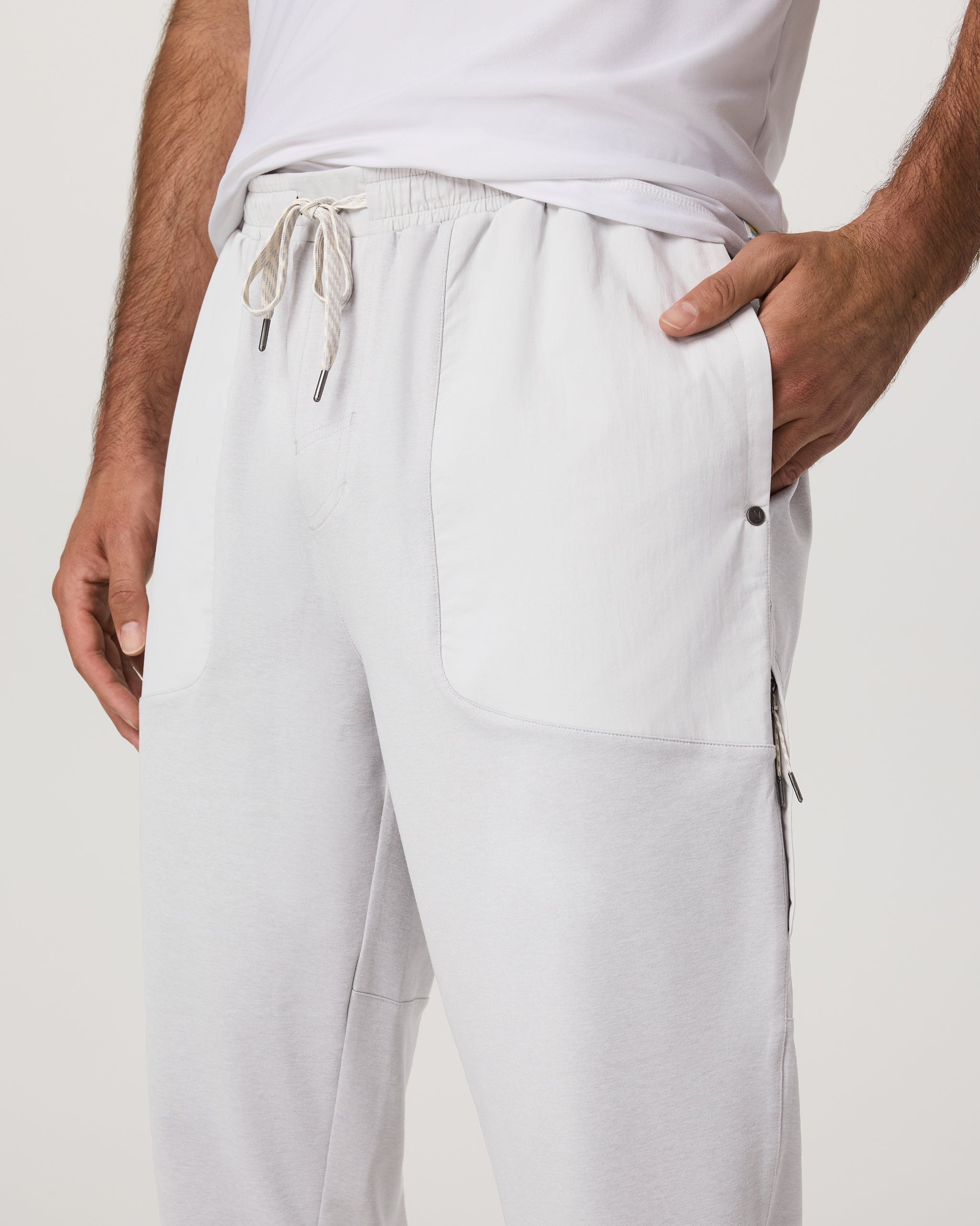 Sunday Performance Mixed Media Jogger 28 | Frost Grey - Image 5