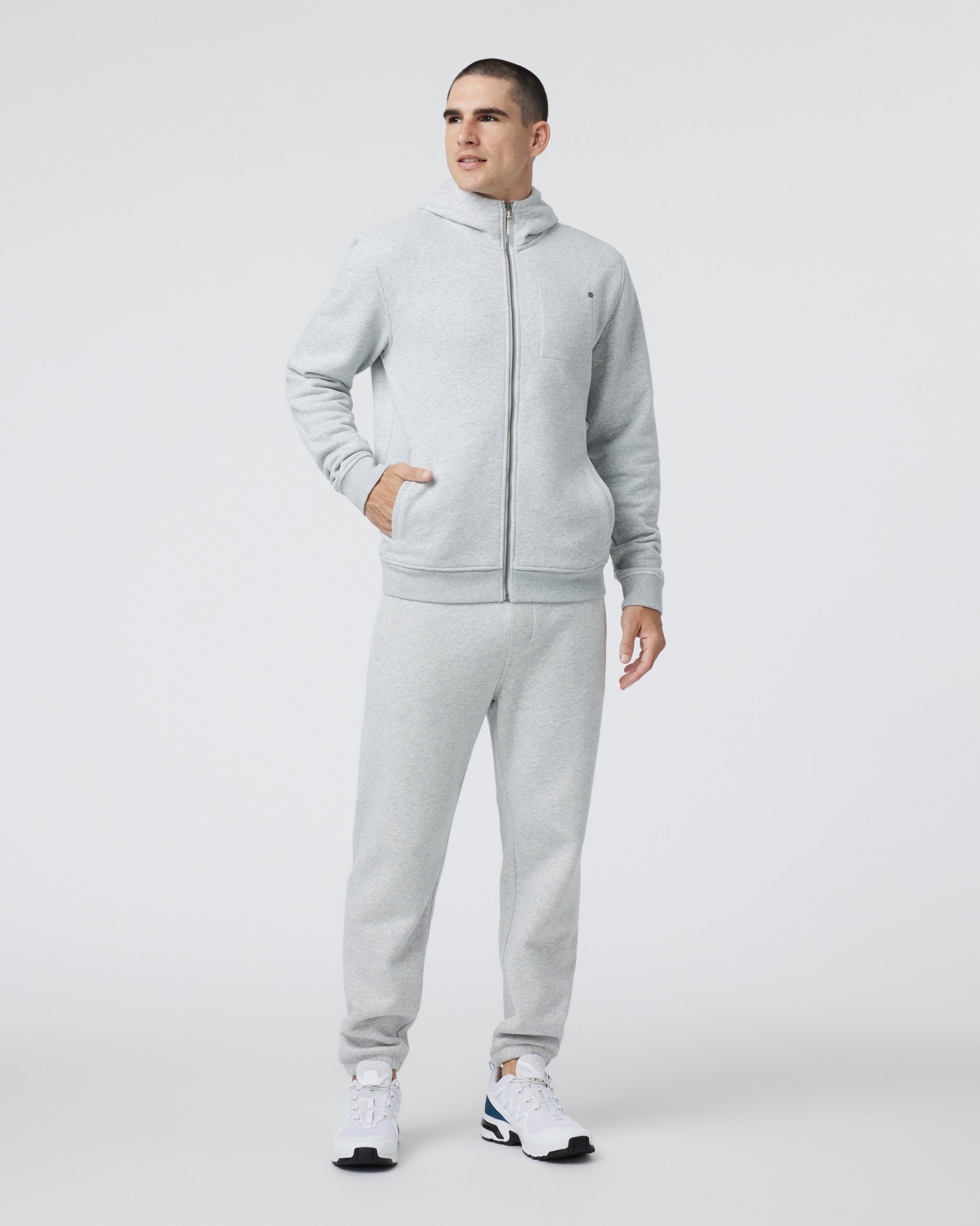 Seaside Sweatpant - Long | Light Heather Grey - Image 4