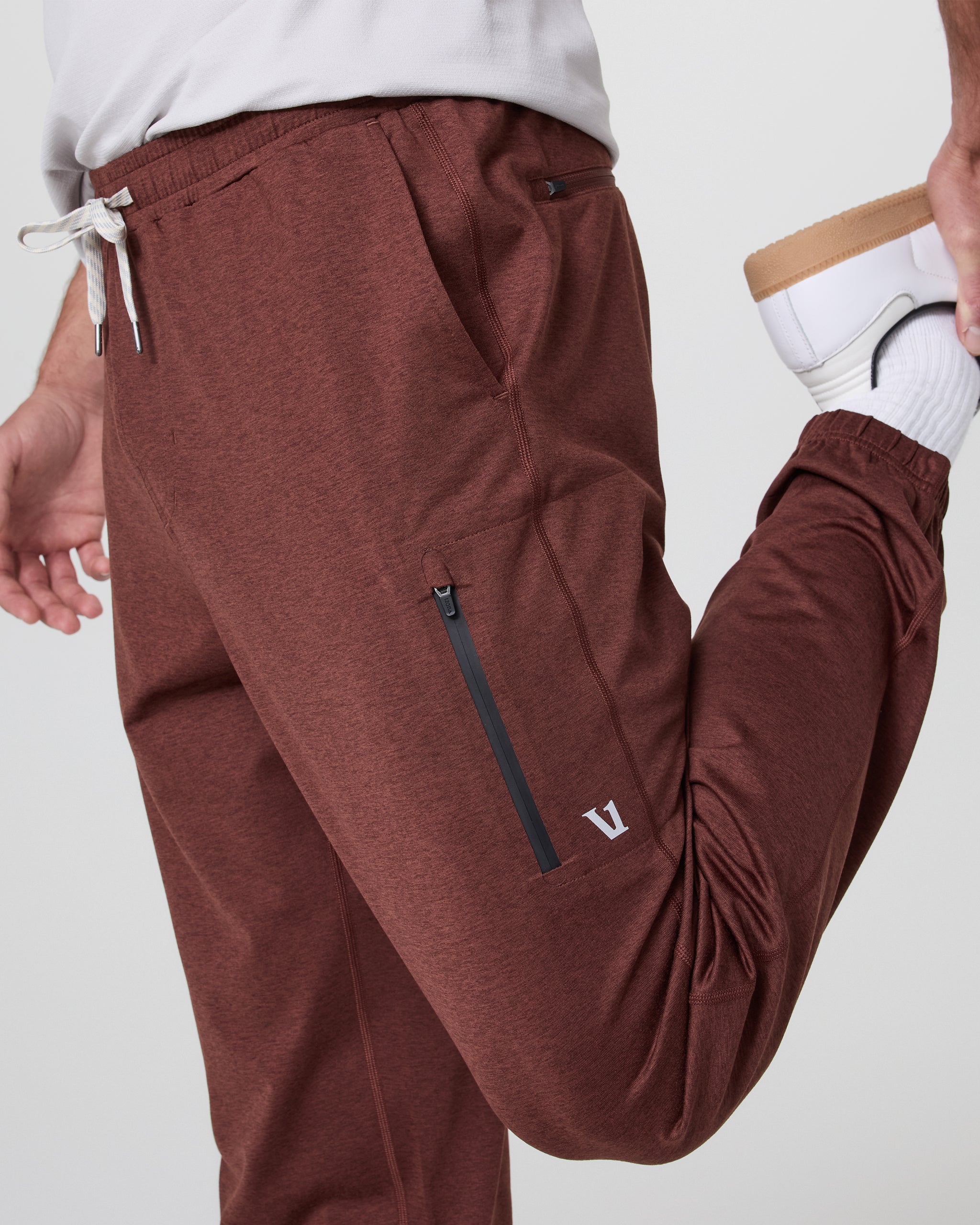 Sunday Performance Sweatpant | Burnt Sienna Heather - Image 2