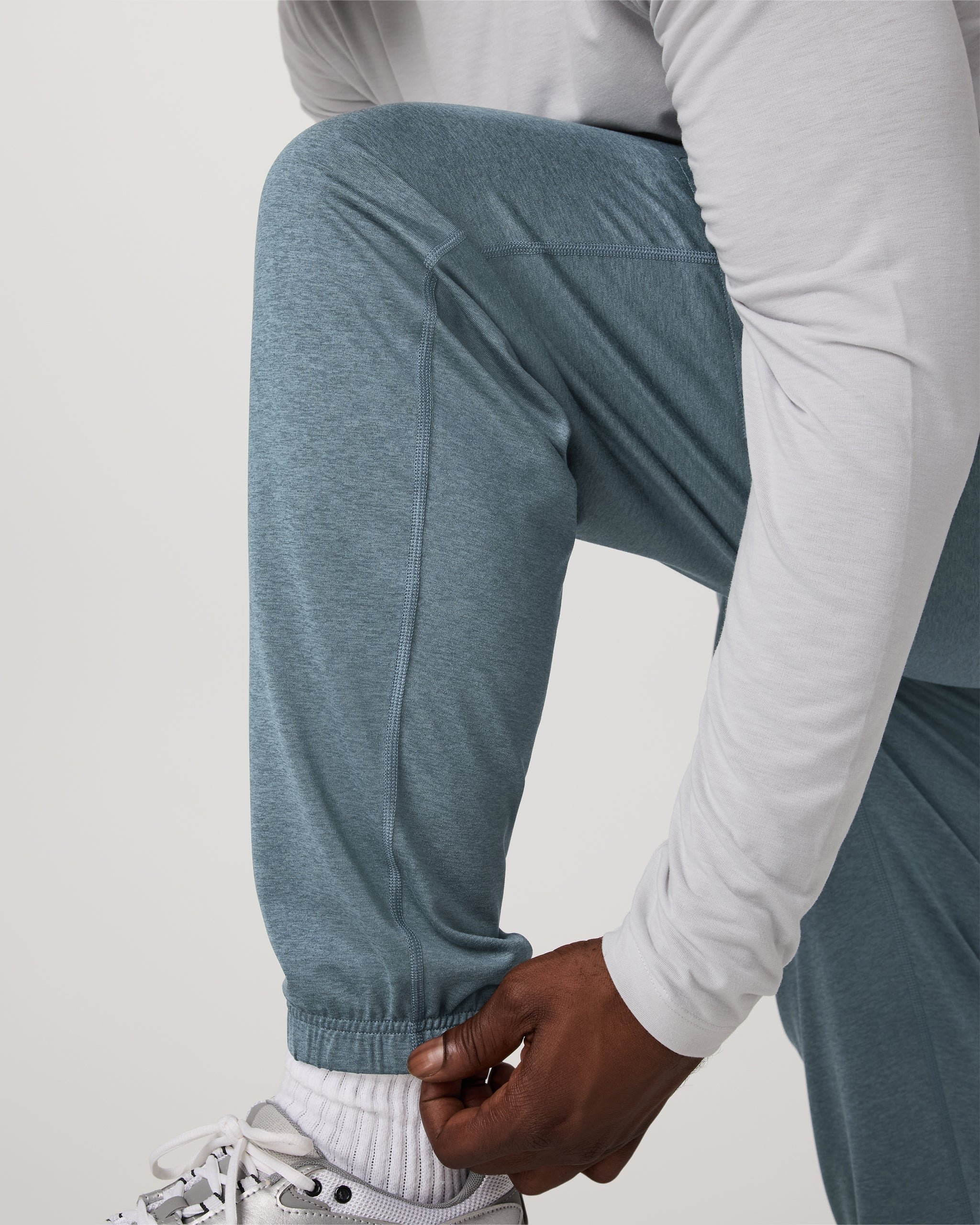 Sunday Performance Sweatpant - Long | Smoke Blue Heather - Image 2