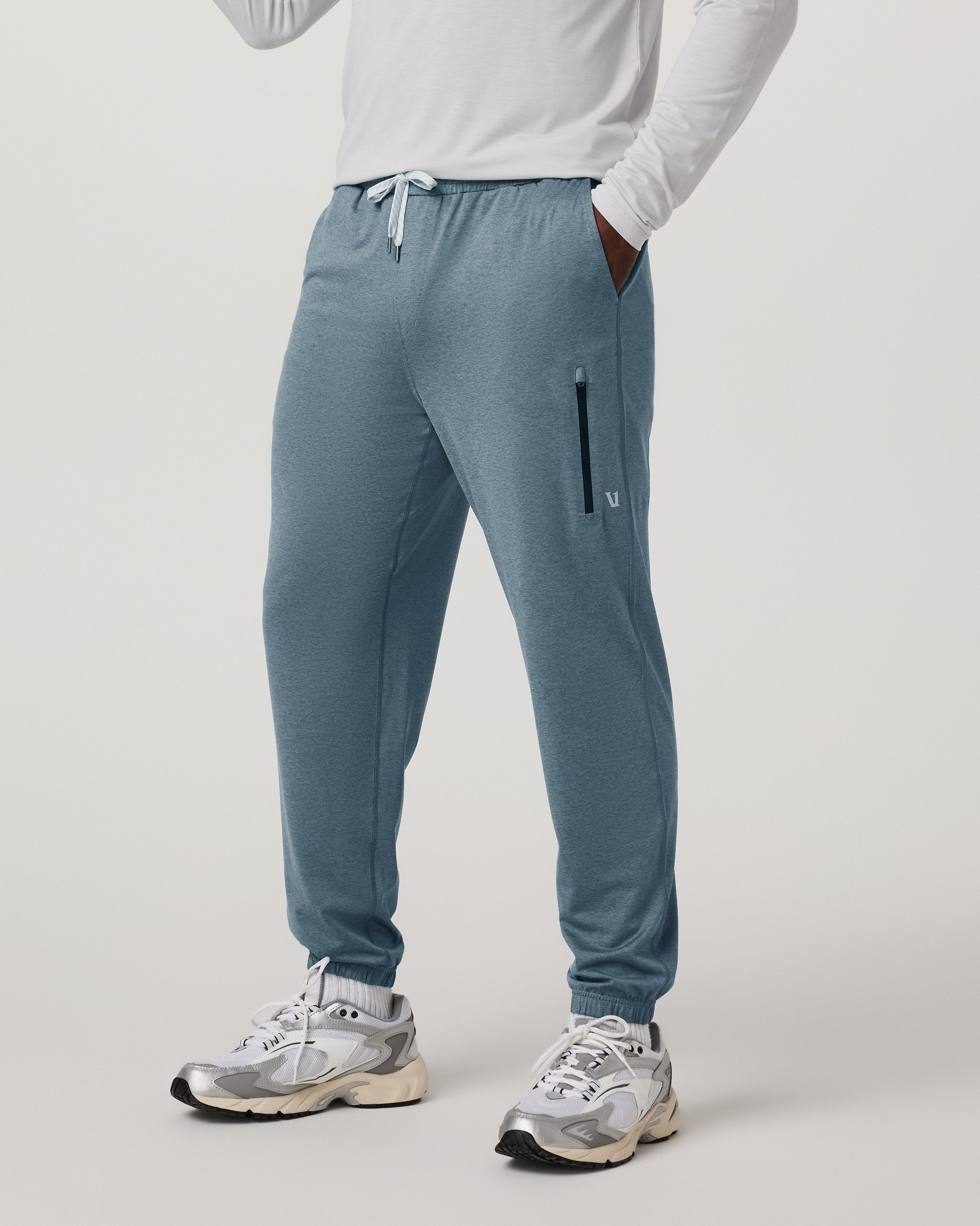 Sunday Performance Sweatpant - Long | Smoke Blue Heather - Image 3