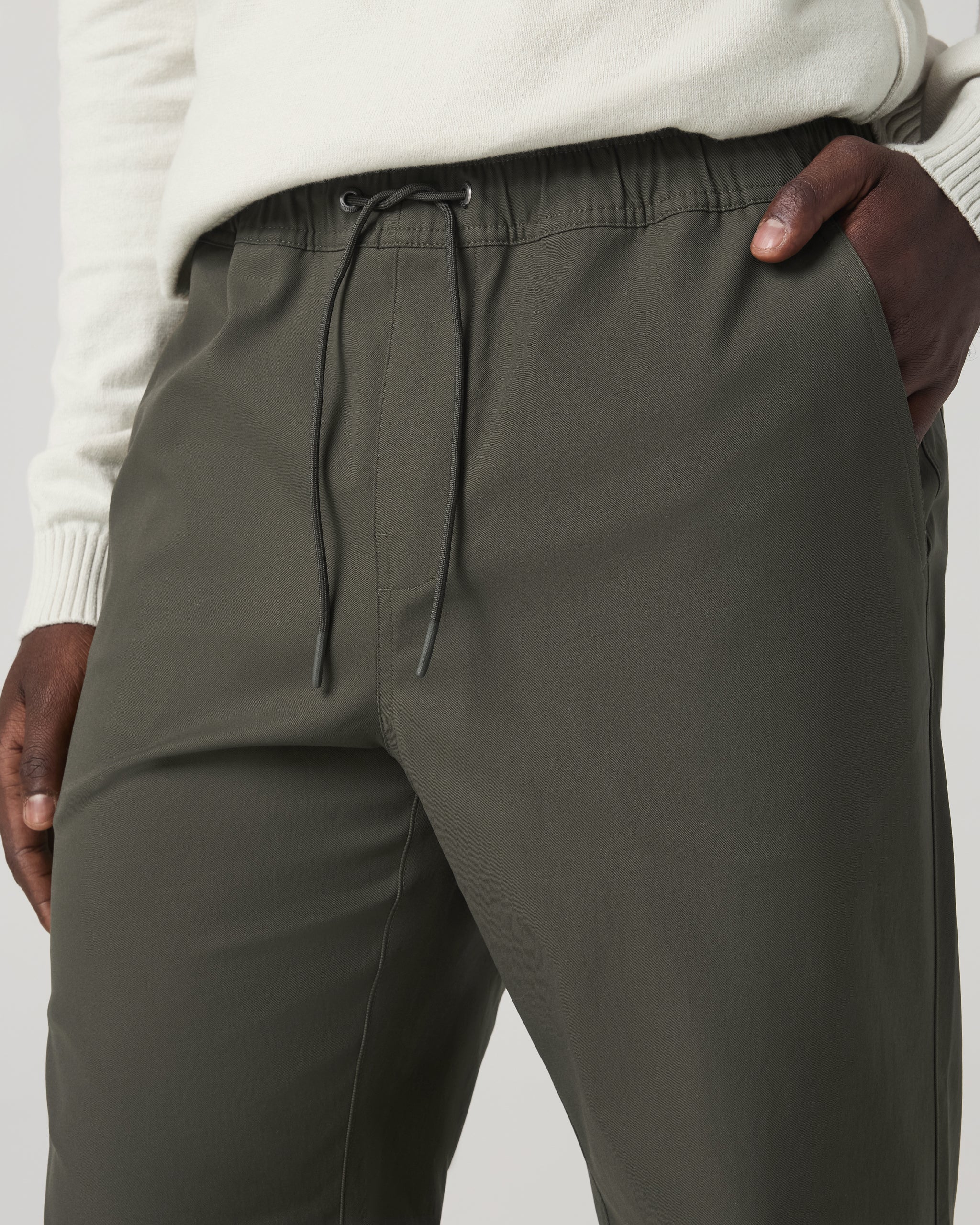 Cascade Elastic Waist Trouser Classic Fit 30 | Dark Oregano - Image 2
