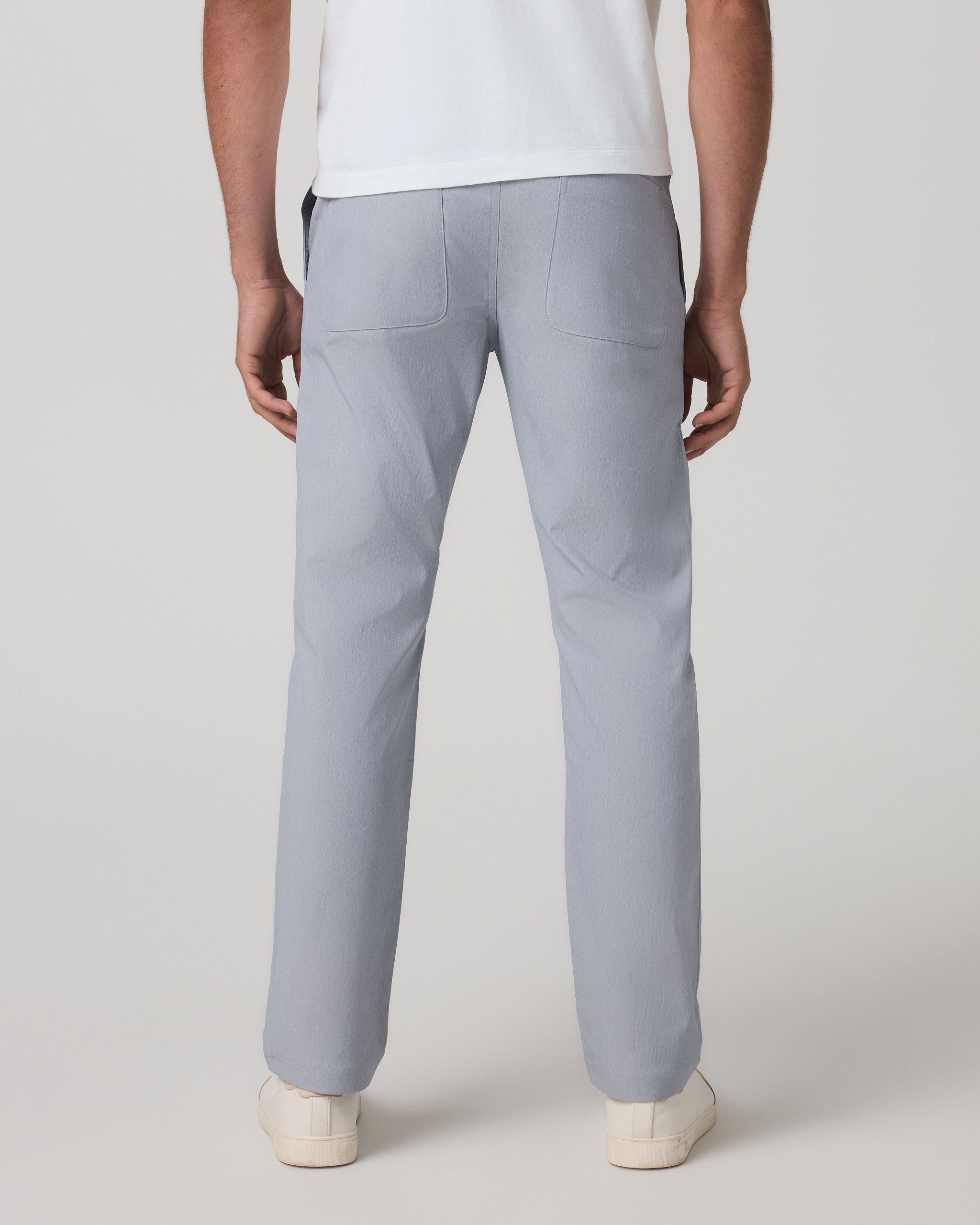 Cascade Elastic Waist Trouser Classic Fit 30 | Heather Grey - Image 3