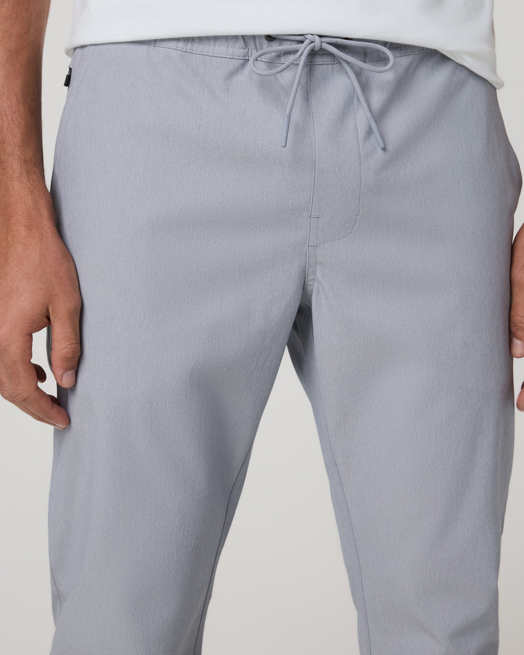 Cascade Elastic Waist Trouser Classic Fit 30 | Heather Grey - Image 2