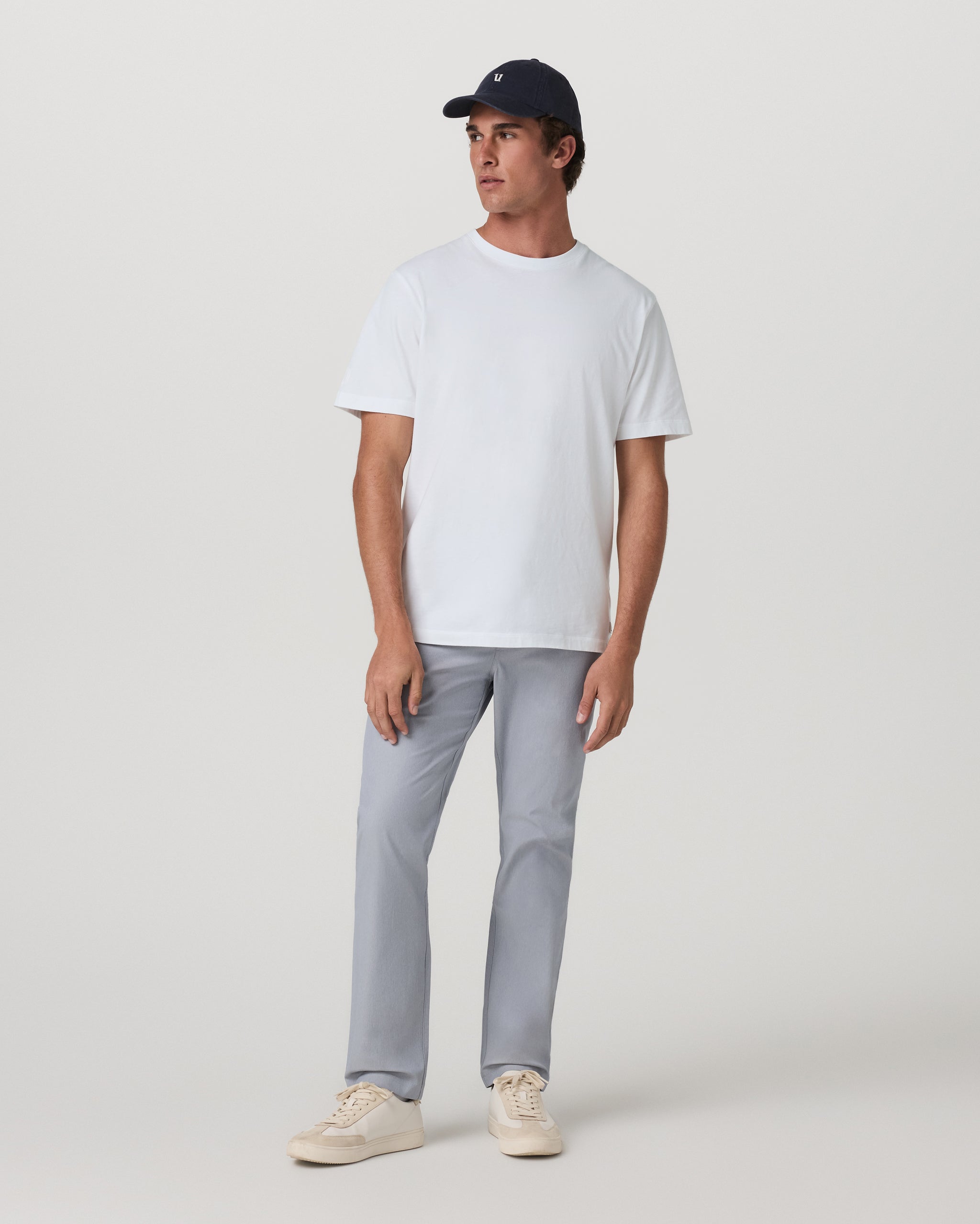 Cascade Elastic Waist Trouser Classic Fit 30 | Heather Grey - Image 4
