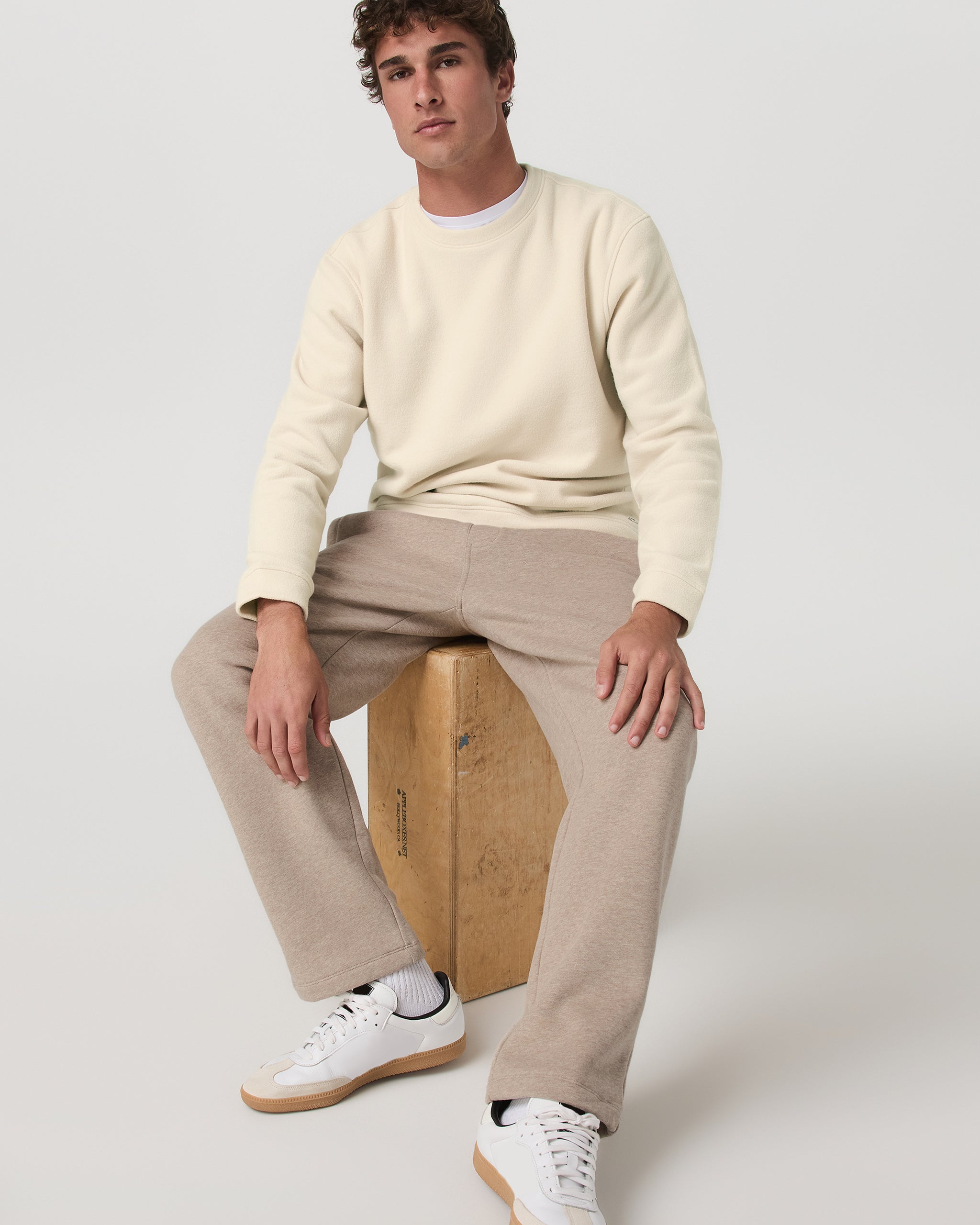 Seaside Straight Leg Sweatpant 30 | Acorn Heather