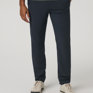 Aim Trouser Athletic Slim Fit 30 | Navy Linen Texture