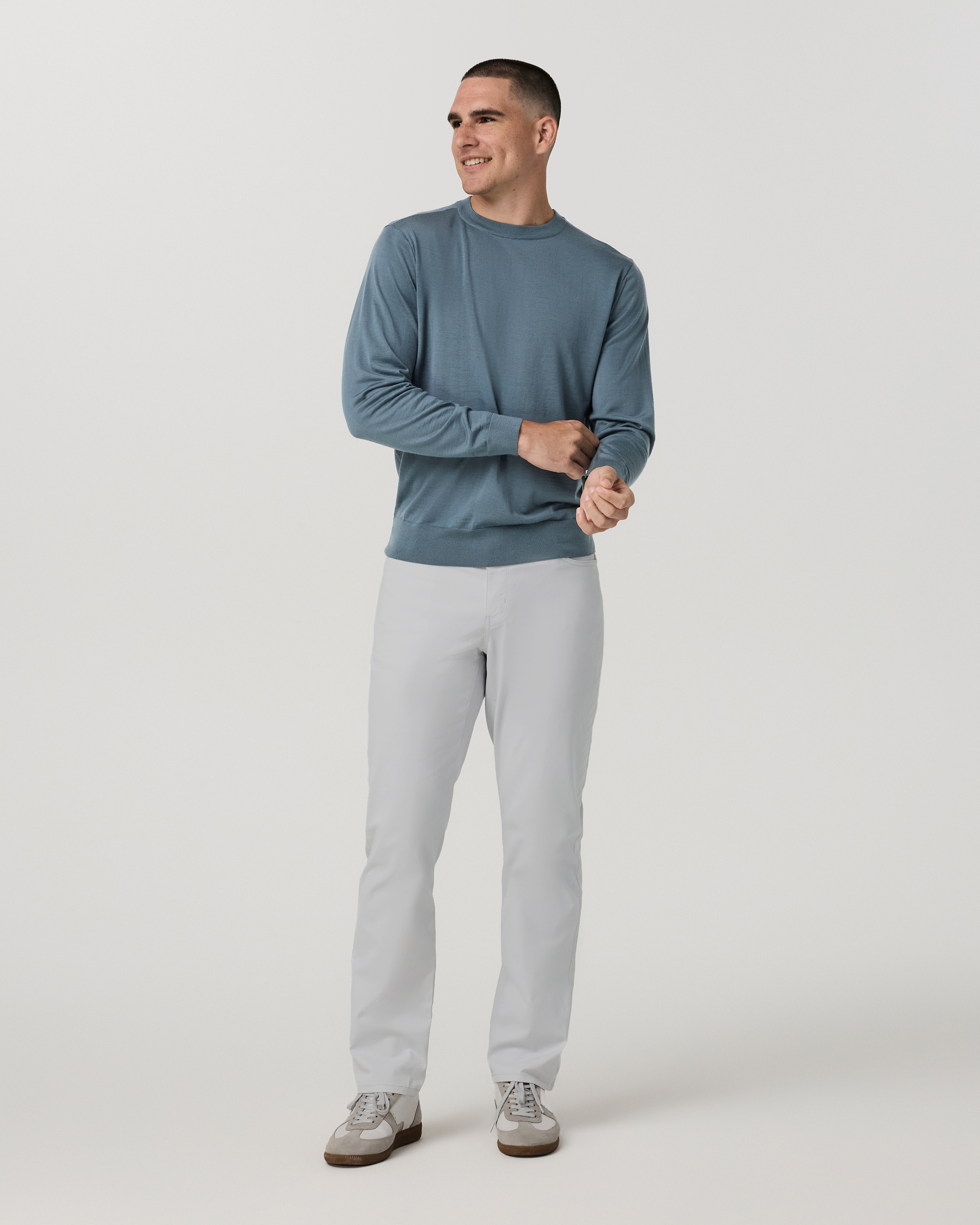 Vuori Meta™ Cotton Pant Classic Fit 30 | Frost Grey - Image 4