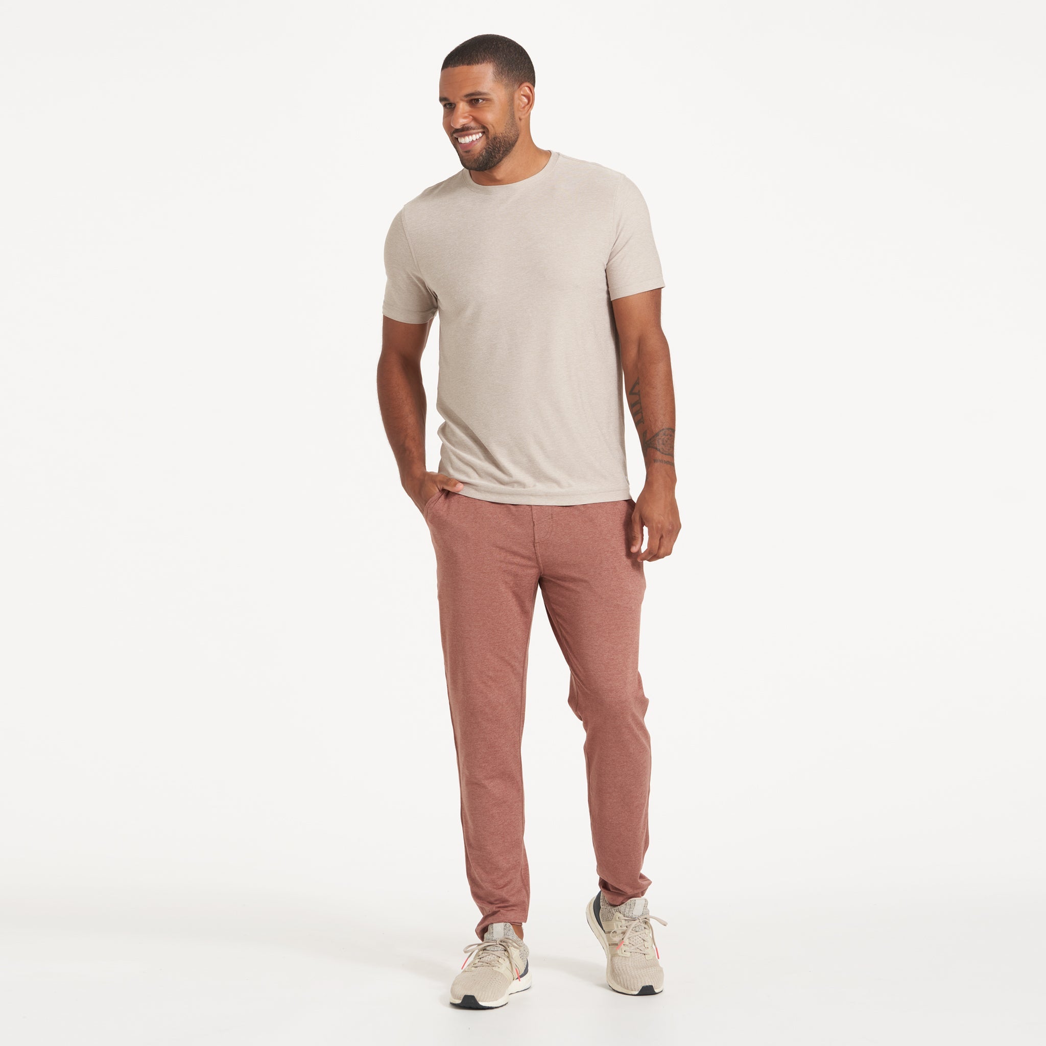 Strato Tech Tee | Oyster Heather - Image 2