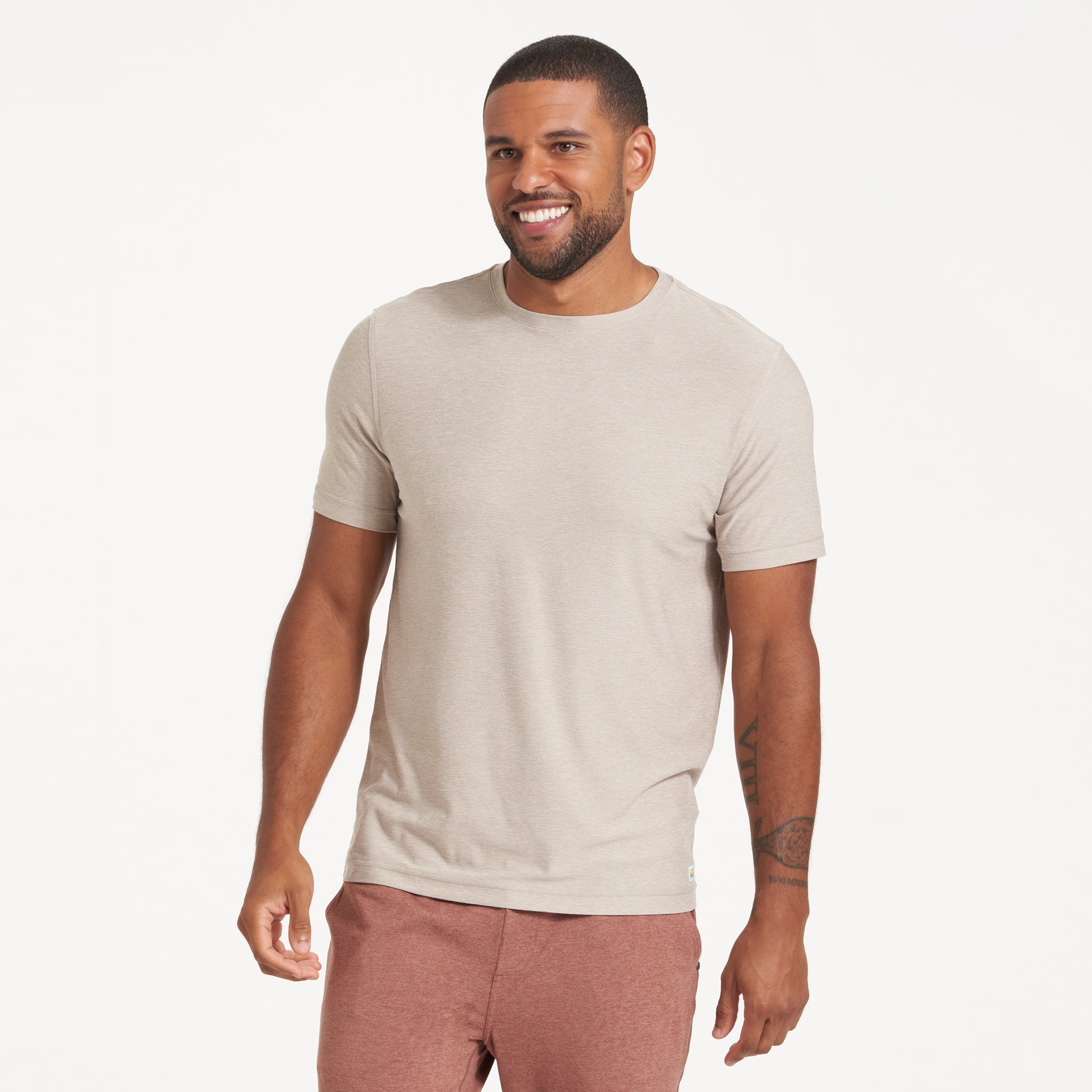 Strato Tech Tee | Oyster Heather