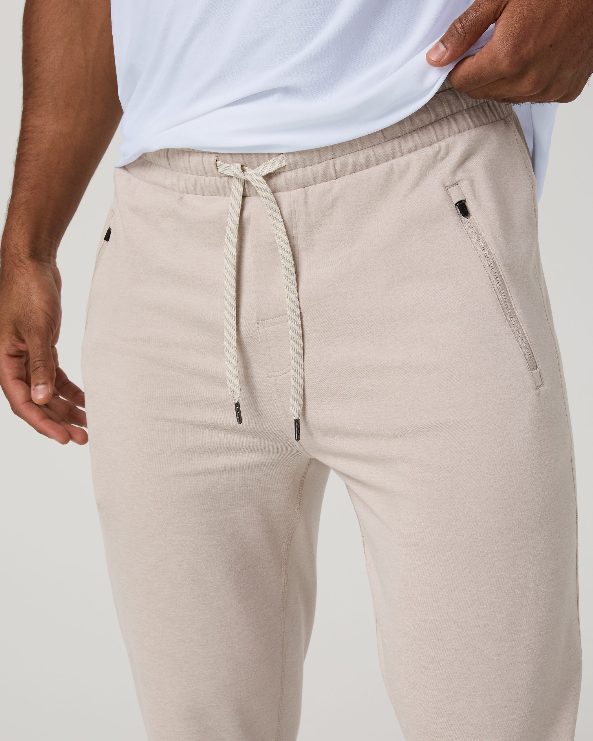 Ponto Performance Jogger | Ecru Heather - Image 2