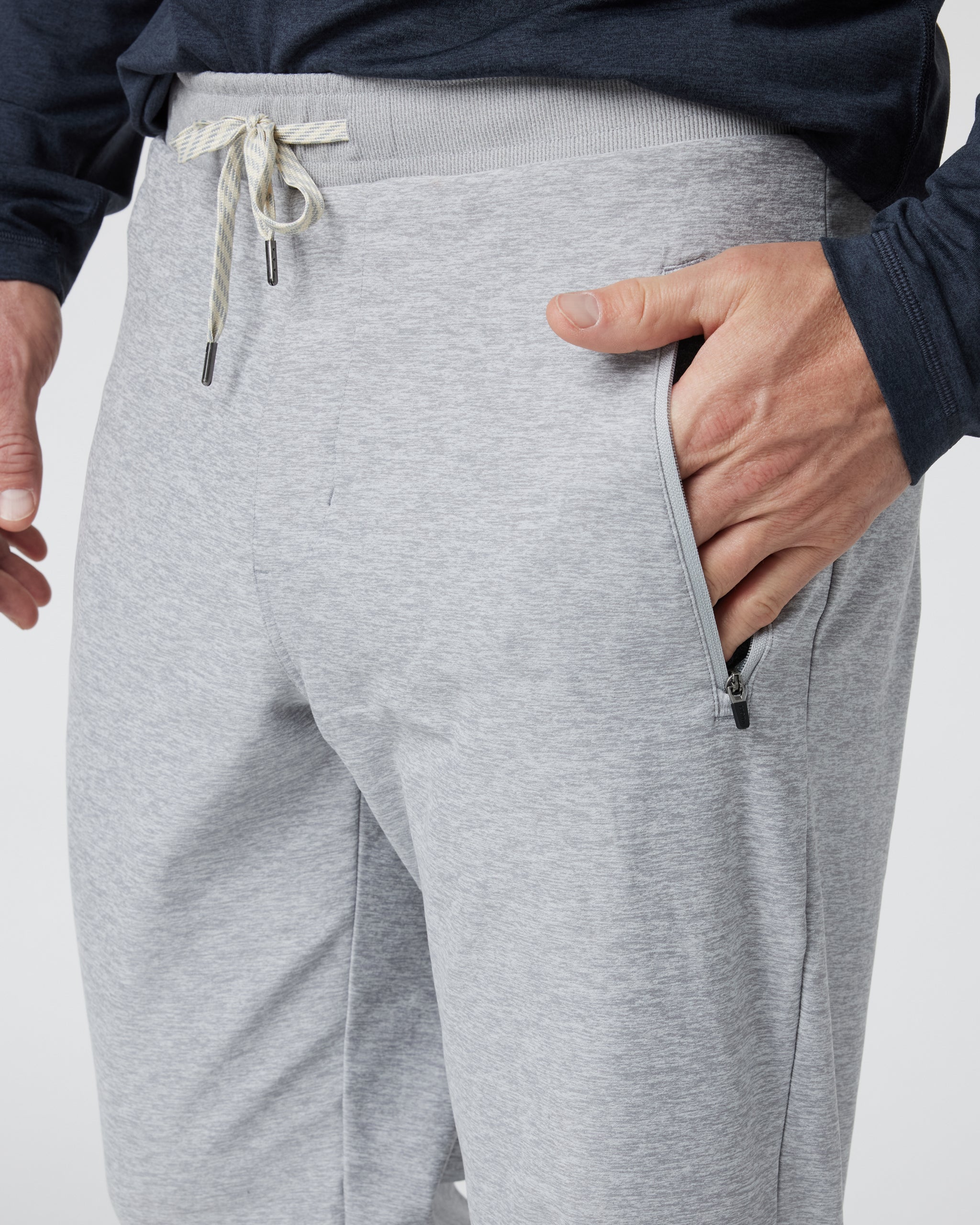 Channel Pant | Light Heather Grey - Image 2