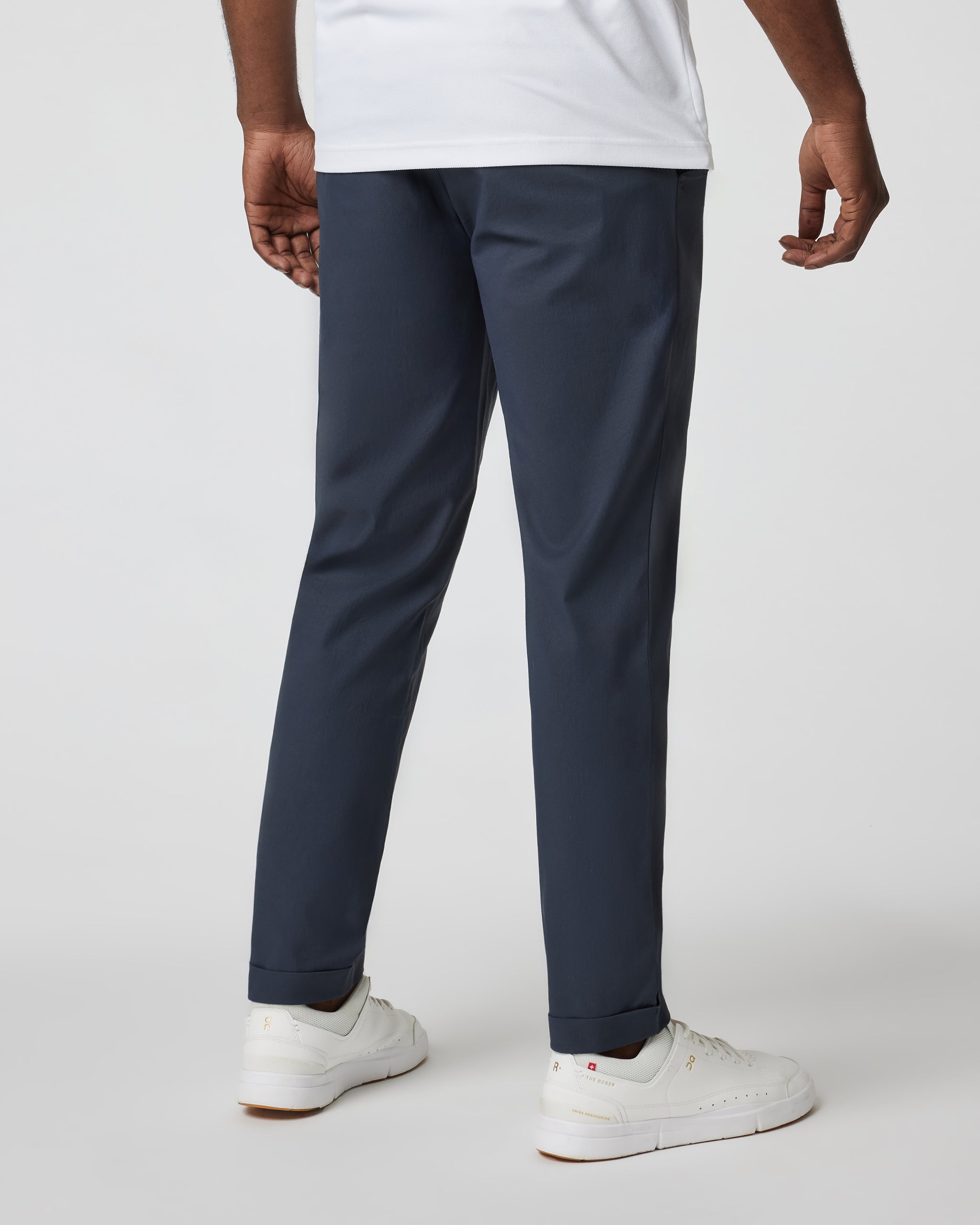 Cascade Elastic Waist Trouser | Navy - Image 2