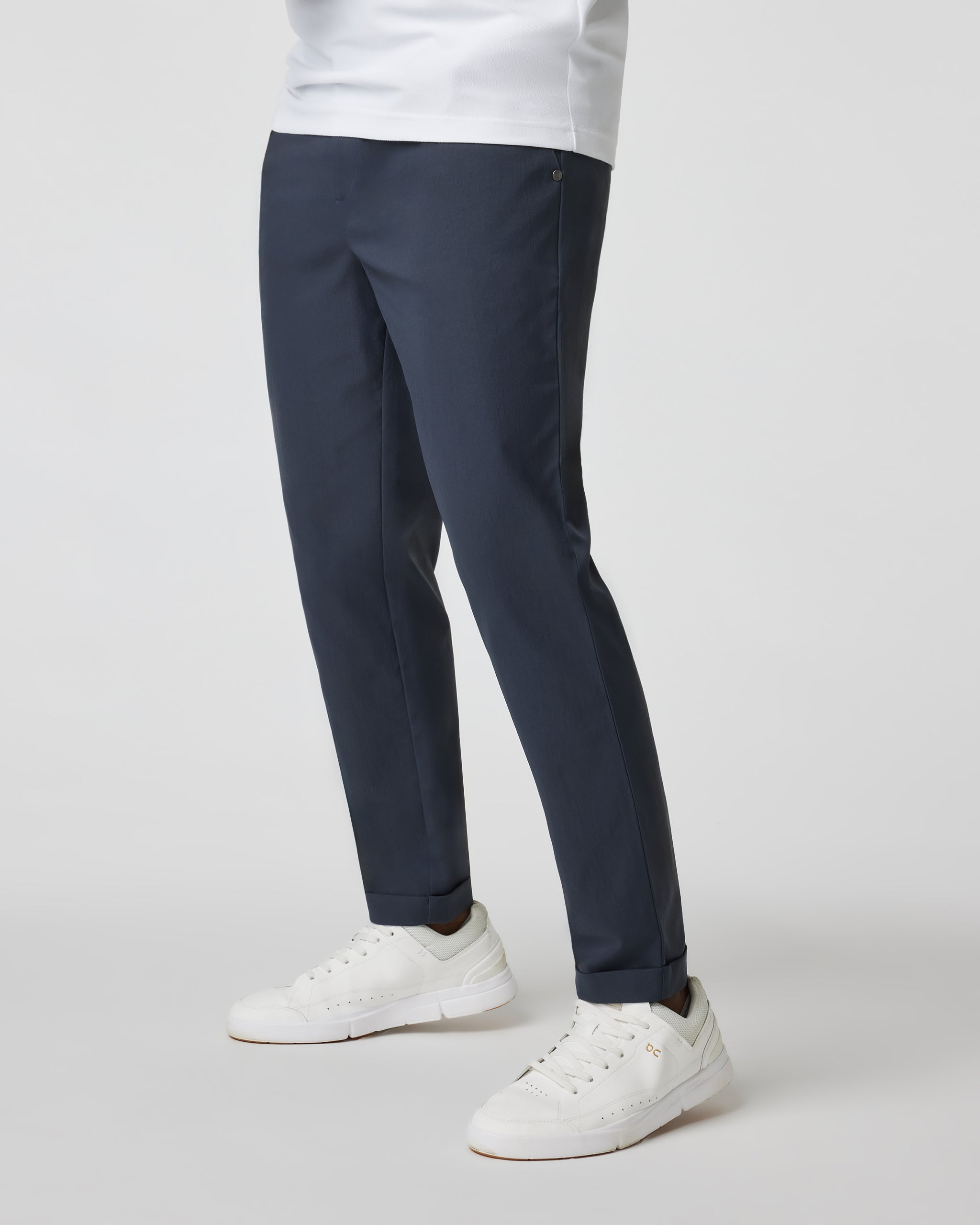 Cascade Elastic Waist Trouser | Navy - Image 5