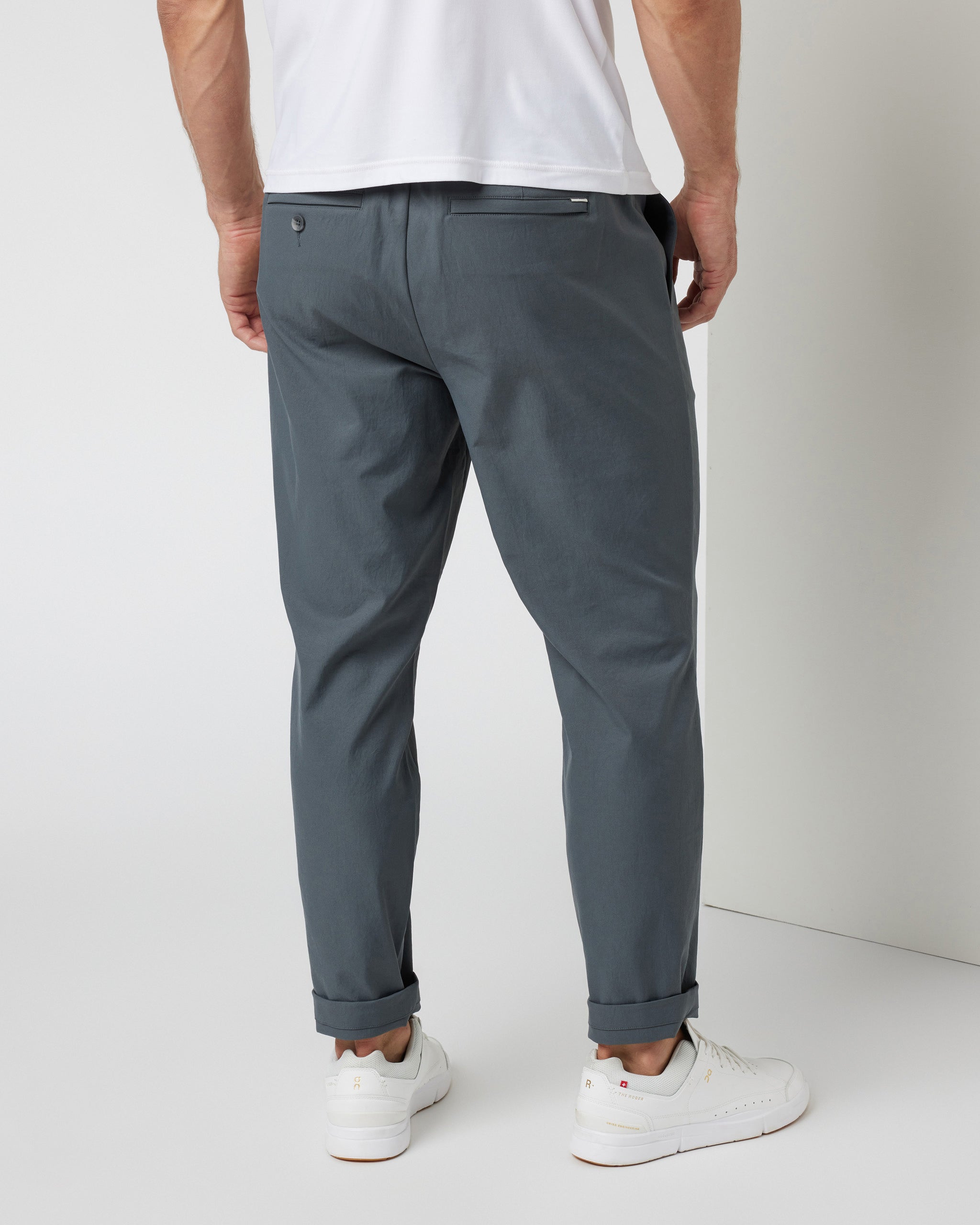 Cascade Elastic Waist Trouser | Shale - Image 2