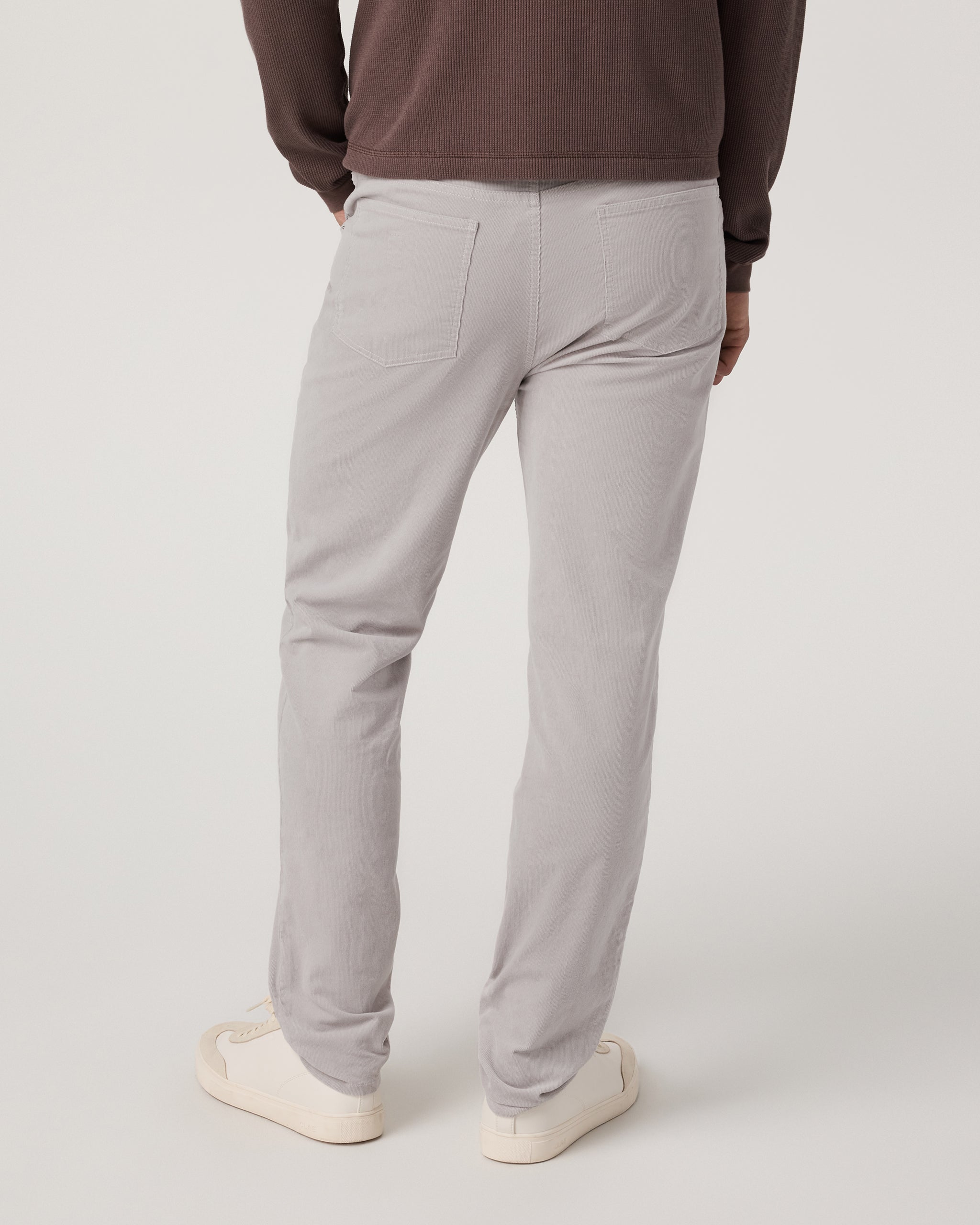 Optimist 5 Pocket Cord Pant Athletic Slim Fit | Amethyst Grey - Image 5