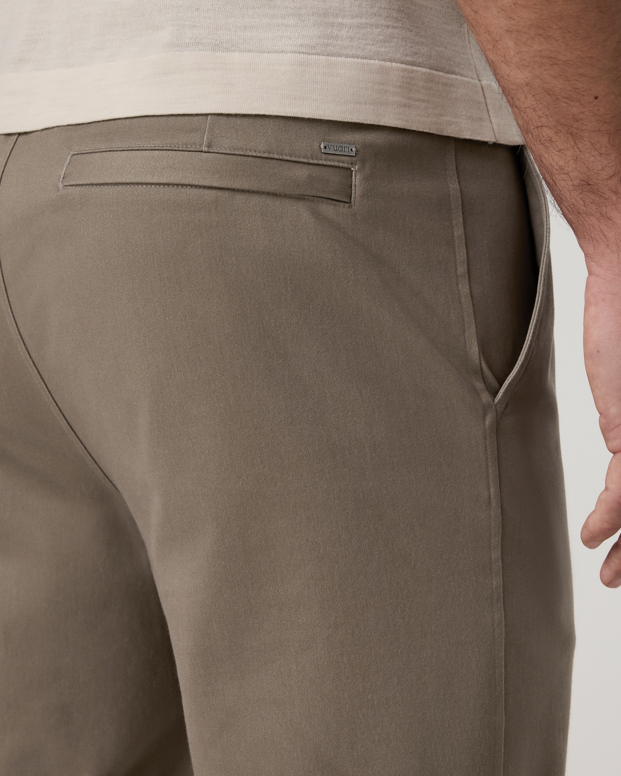 Fletcher Elastic Waist Pant Athletic Slim Fit 30 | Bark - Image 5