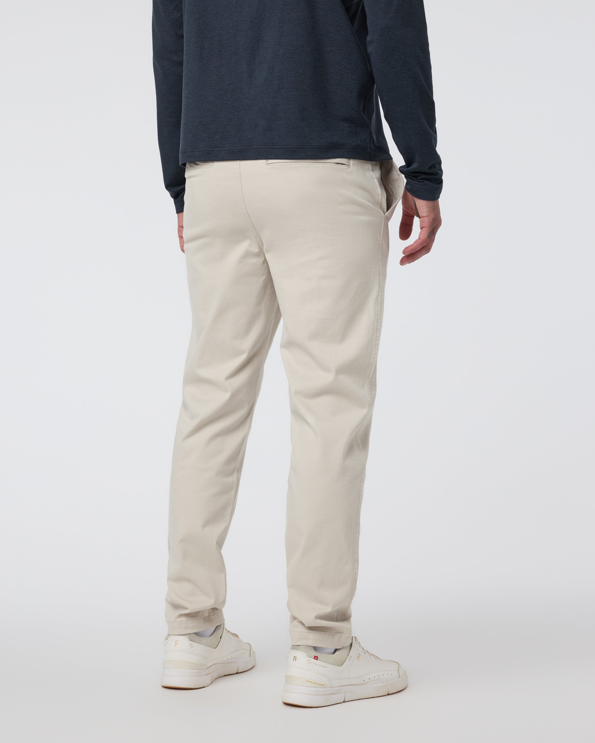 Fletcher Elastic Waist Pant Athletic Slim Fit 30 | Oatmeal - Image 3