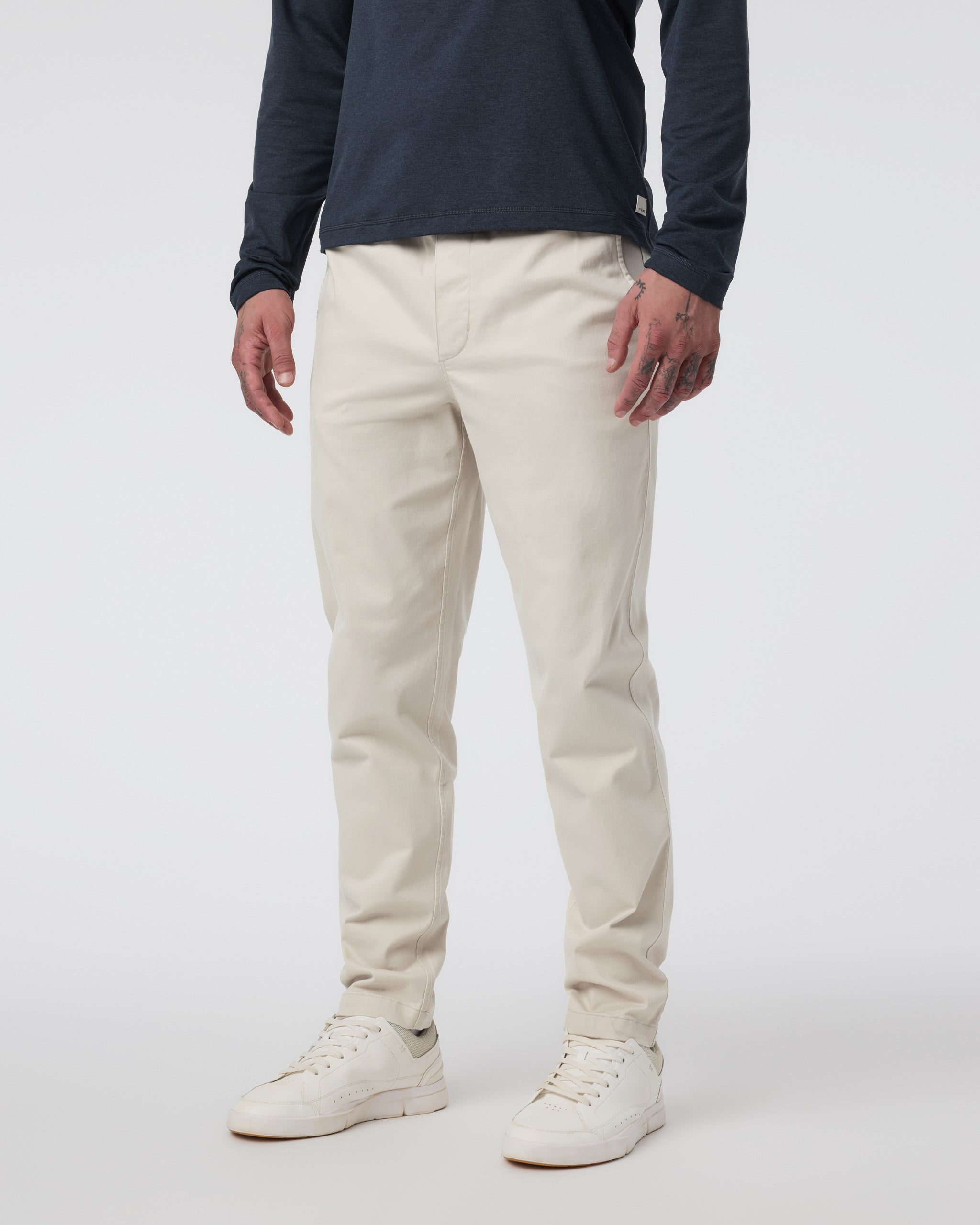 Fletcher Elastic Waist Pant Athletic Slim Fit 30 | Oatmeal - Image 5